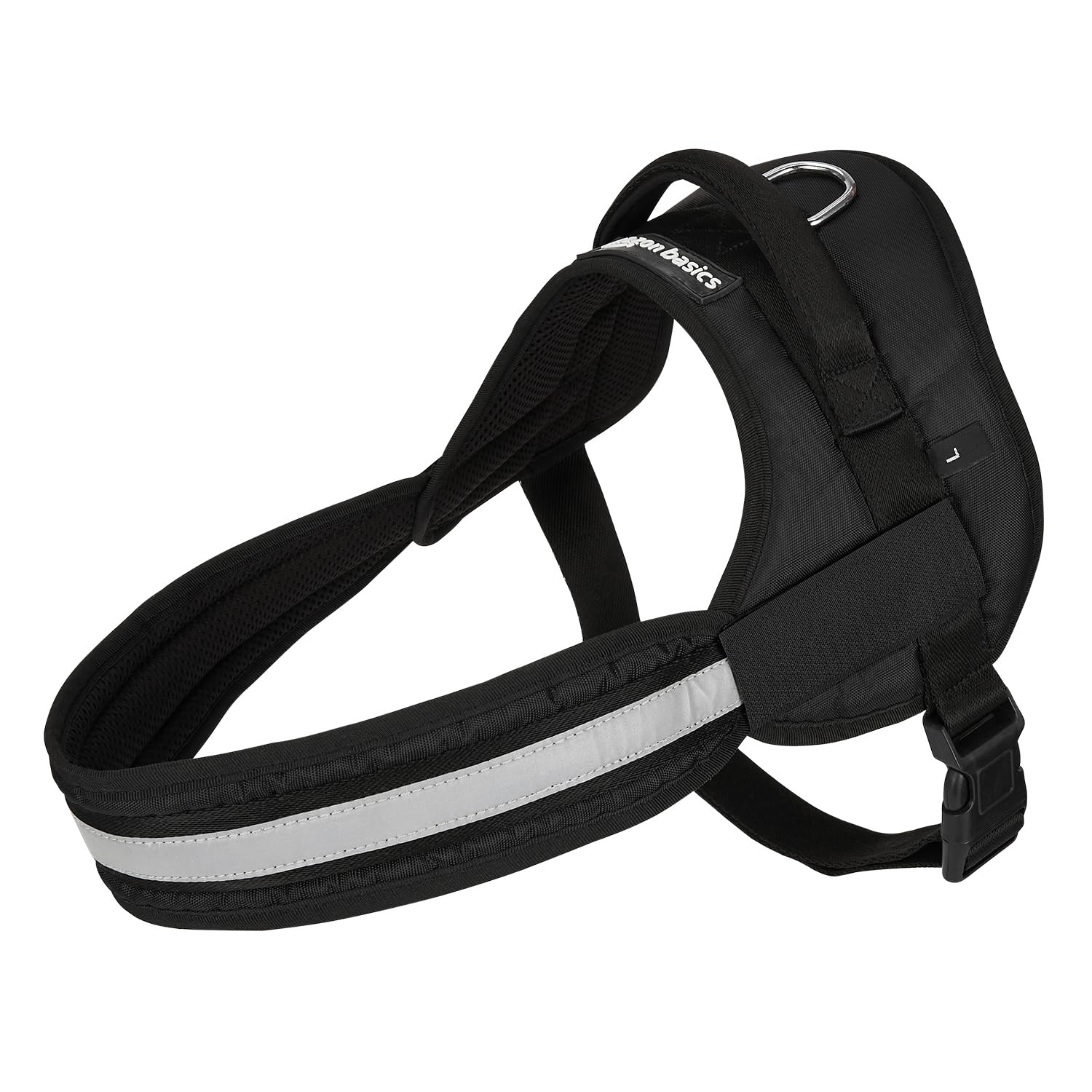 amazon basics Adjustable Comfort Harness | Reflective Harness | No Pull Dog Harness for Outdoor Control | Large