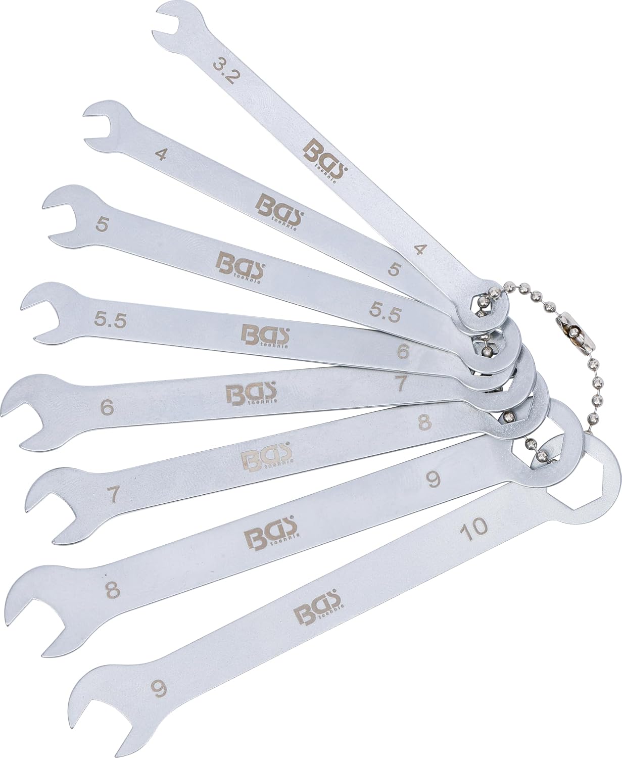 BGS BGS 8-Piece Mini Open Wrench Set 4-10 mm 1 piece 8646