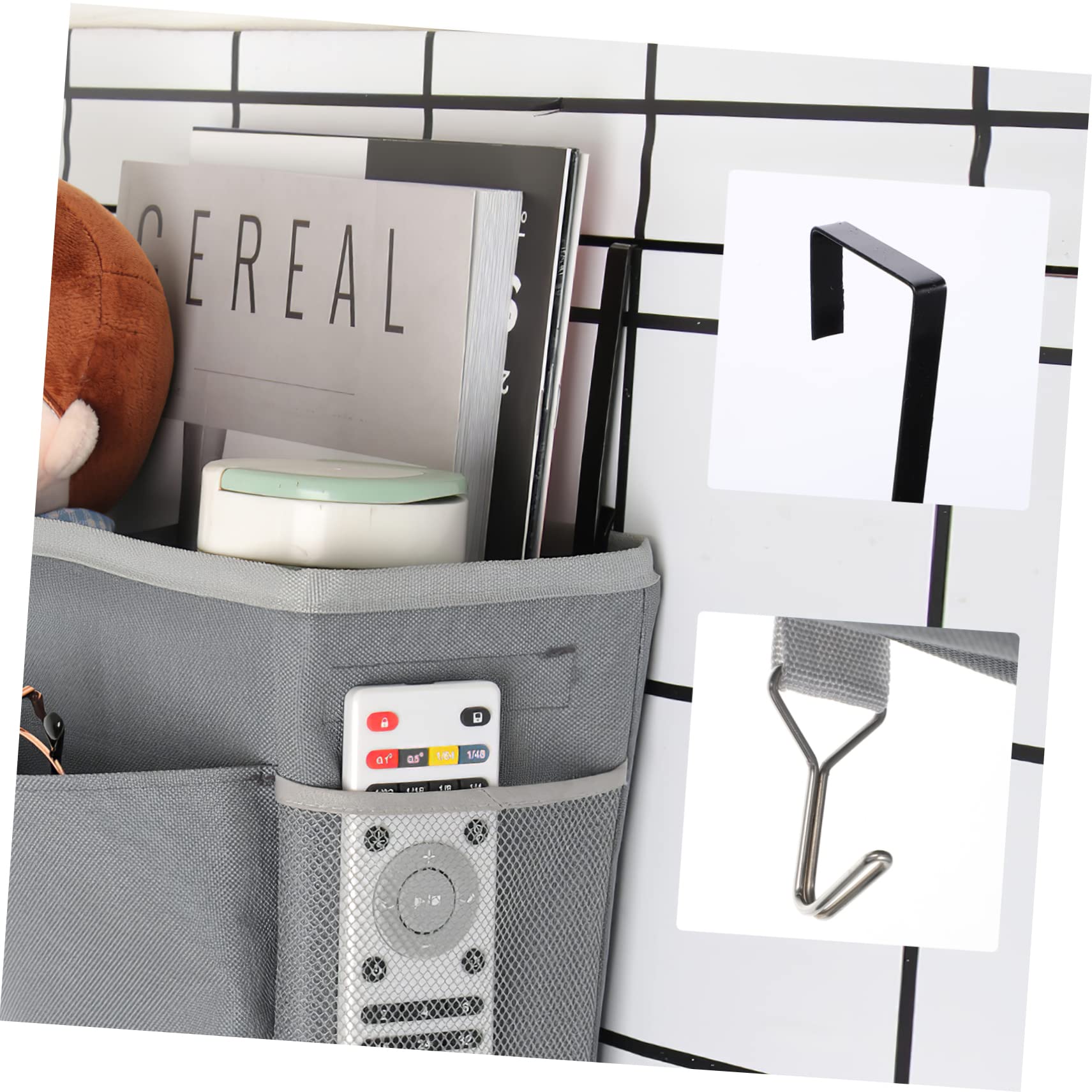 Unomor Hanging Organizer Waterproof Hook Bag Storage Hanging Bag for Bedroom Dormitory