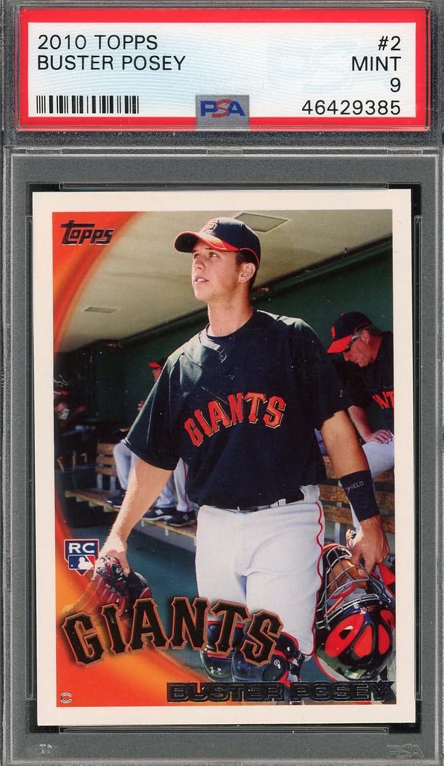 Buster Posey 2010 Topps Rookie Card #2, PSA 9 (Cert #46429385), Powers Sports Memorabilia