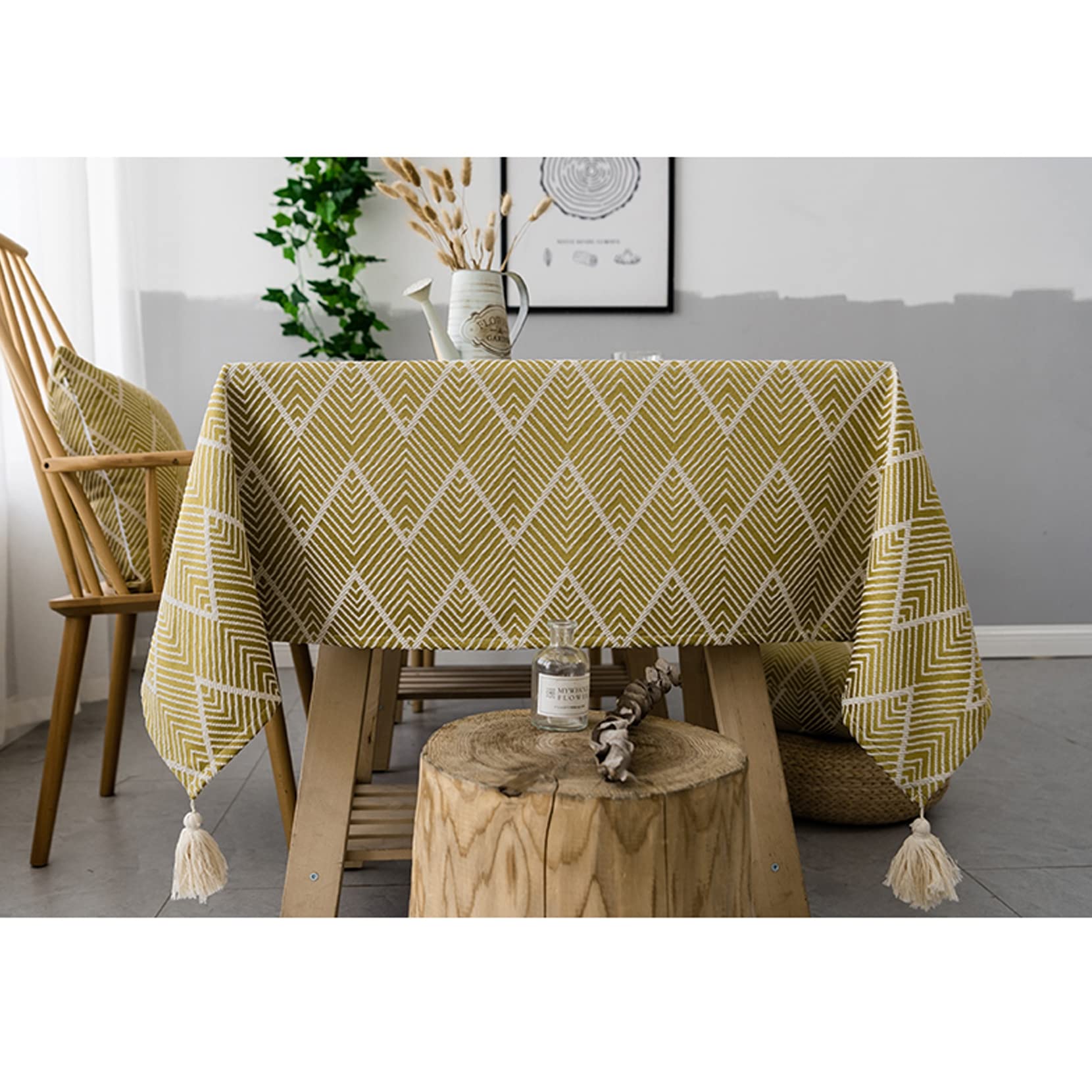 Tovaglia rettangolare impermeabile a prova di perdite, copertura per tavolo da pranzo per feste ed eventi, ideale per decorazioni natalizie, 89 x 130 cm