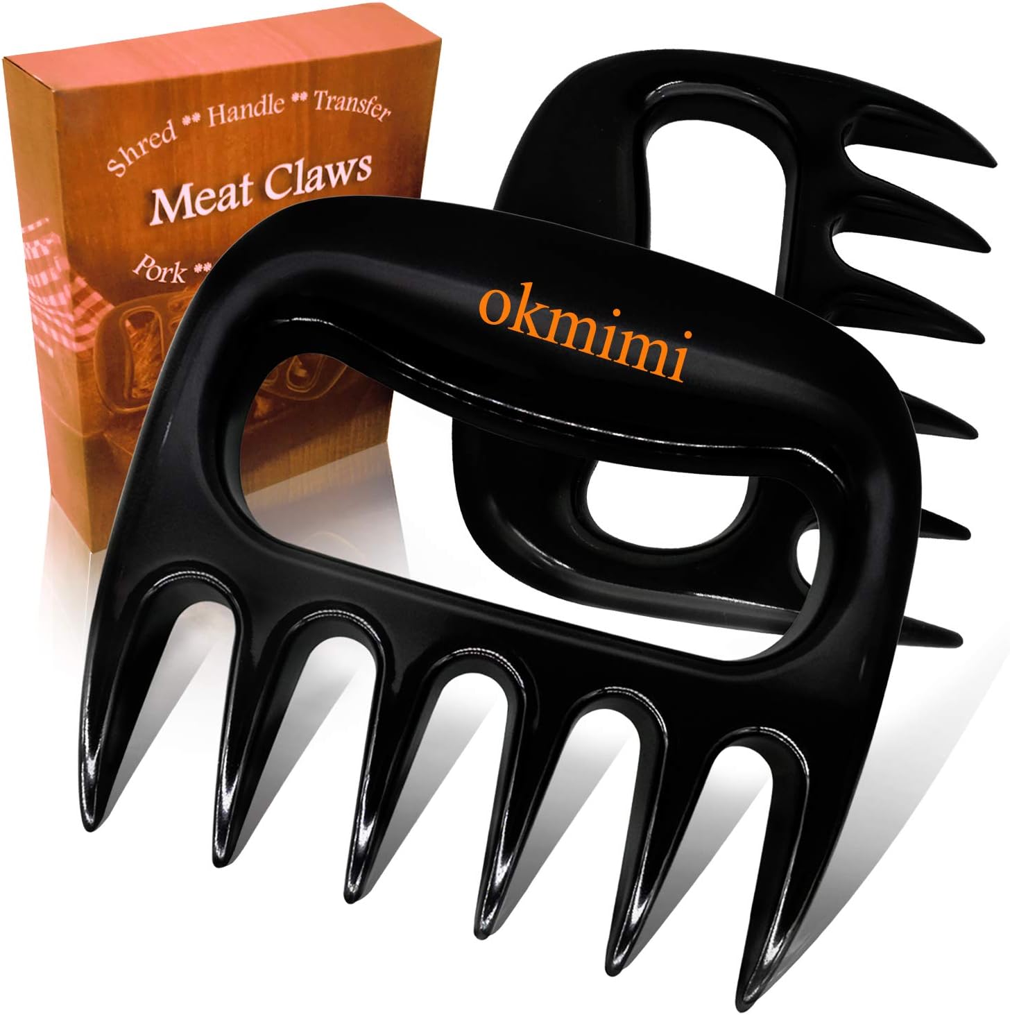 Bear Claws Meat Shredder Claws Best Pulled Pork Shredder Claws Paws - Bbq Smokers Cave Tools Meat Shredding Handles Claws - Non-Slip Kitchen Claw Utensil - Grilling Chicken Shred Fork Carving Tone Kit