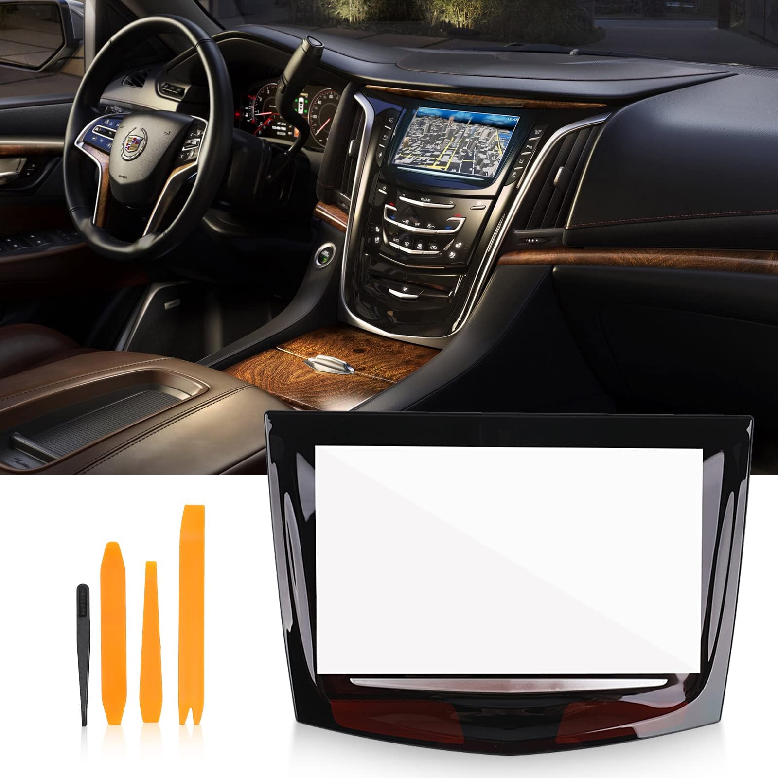 Screen Touch CUE Touch Display for 2013-2016 Cadillac ATS, 2015-2017 Cadillac Escalade, 2013-2016 Cadillac SRX, 2013-2016 Cadillac XTS, 2013-2017 Cadillac CTS CTS-V Protector