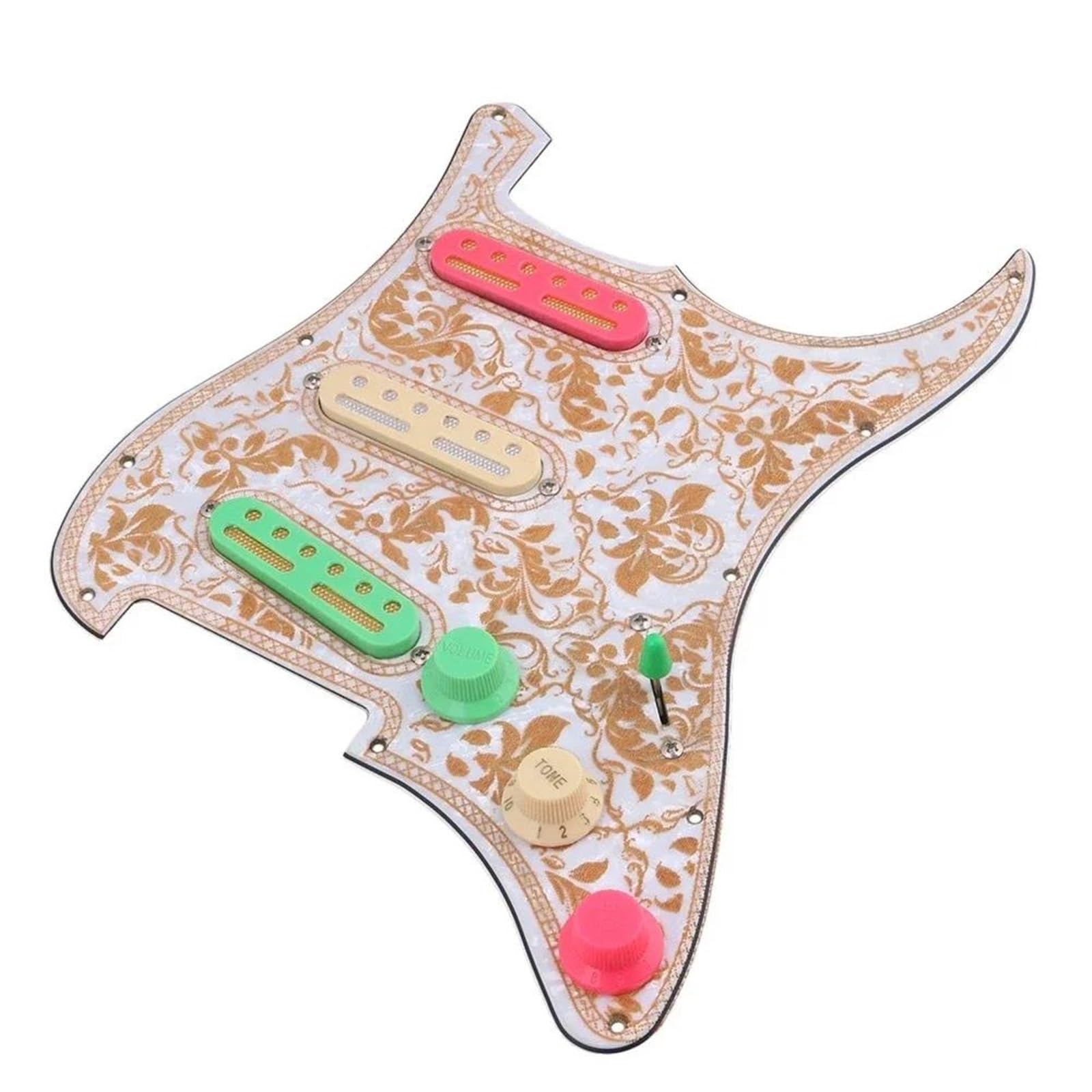 Pickguard Załadowany Do Gitary 11 Otworowe Przetworniki SSS Do Gitary Elektrycznej