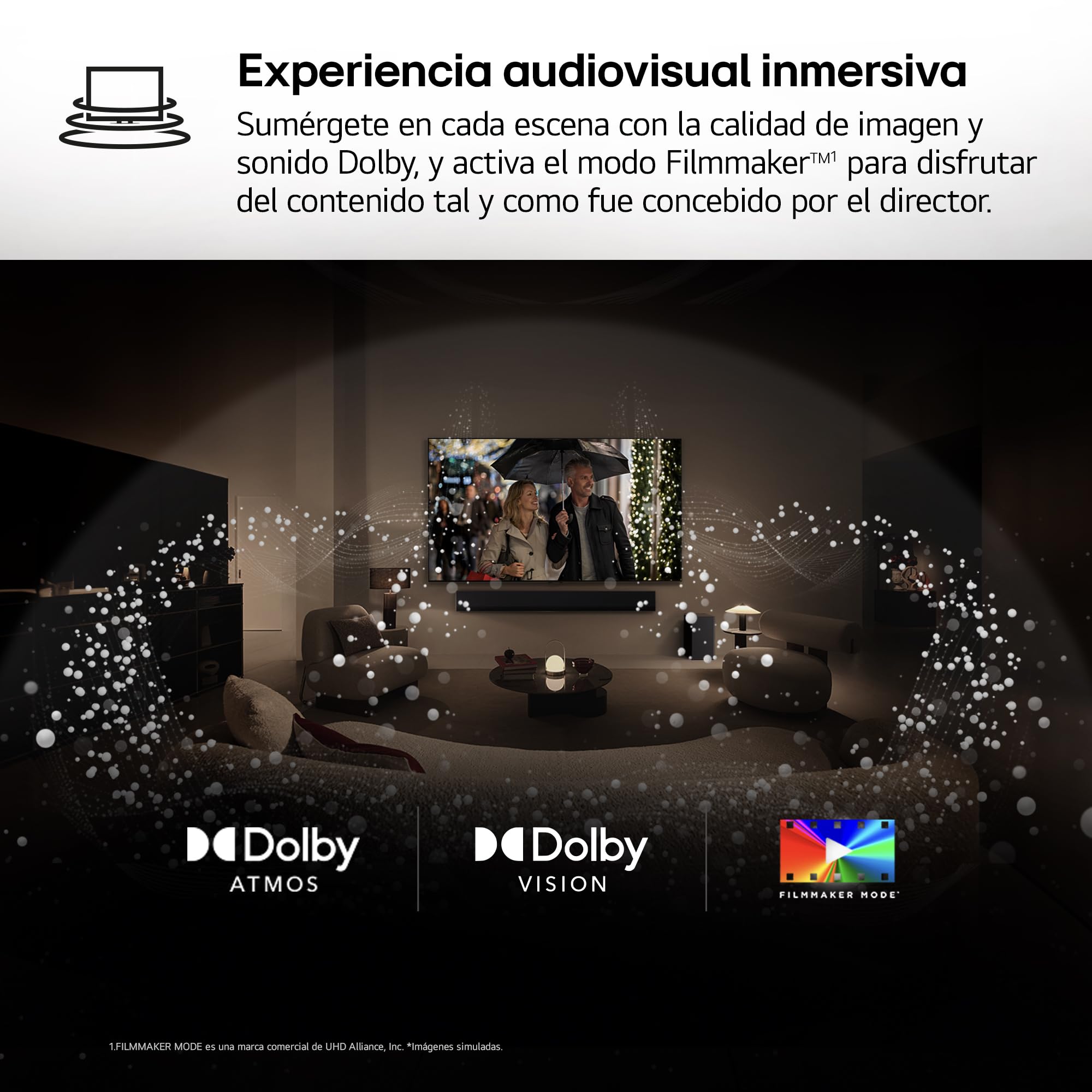 LG 85QNED93A6A - TV 85", 4K QNED EVO, Smart TV, WebOS 25, Procesador Potente e Inteligente, MiniLED AI, Super Upscaling, Dolby Vision y Atmos, Alexa/Google Assistant, Negro