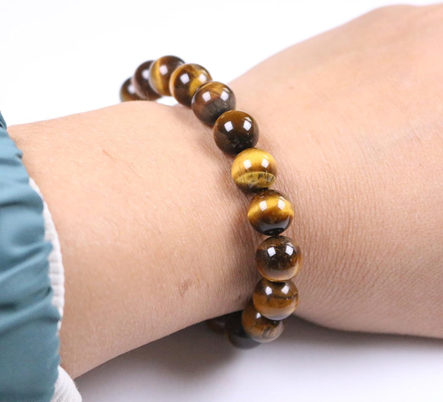 Handmade 8mm Beaded Bracelets For Men Protection Bracelet For Women Chakra Feng Shui Stretchy Handmade Lucky Money Stretchy Crystal Bracelets Best Gifts - Image 4