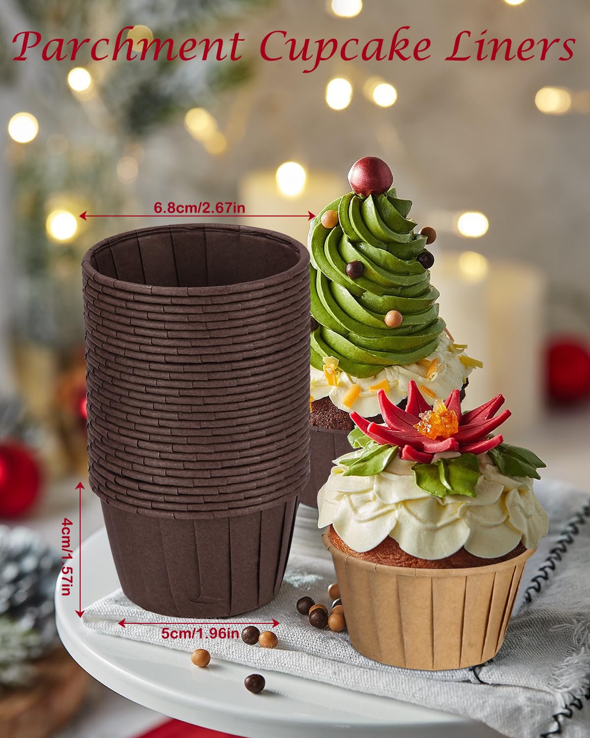 150 stuks muffinvormpjes, papier, cupcake-vormpjes, muffins, papieren