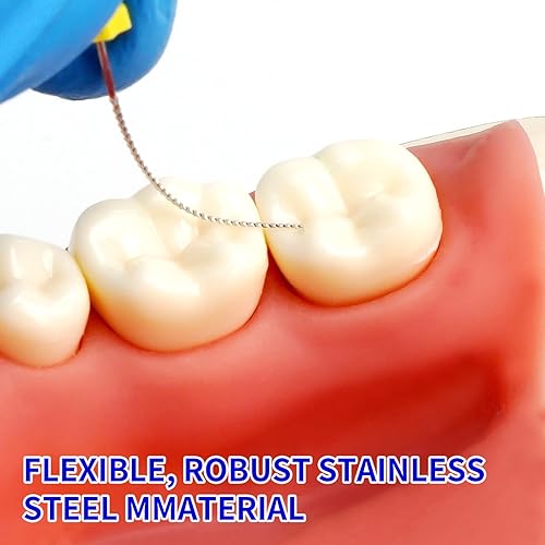 Miniatura 7 de Annhua Limas K de endodoncia de acero inoxidable de 0.98 pulgadas con varios tamaños, limas endodónticas endodónticas endodónticas para tratamiento