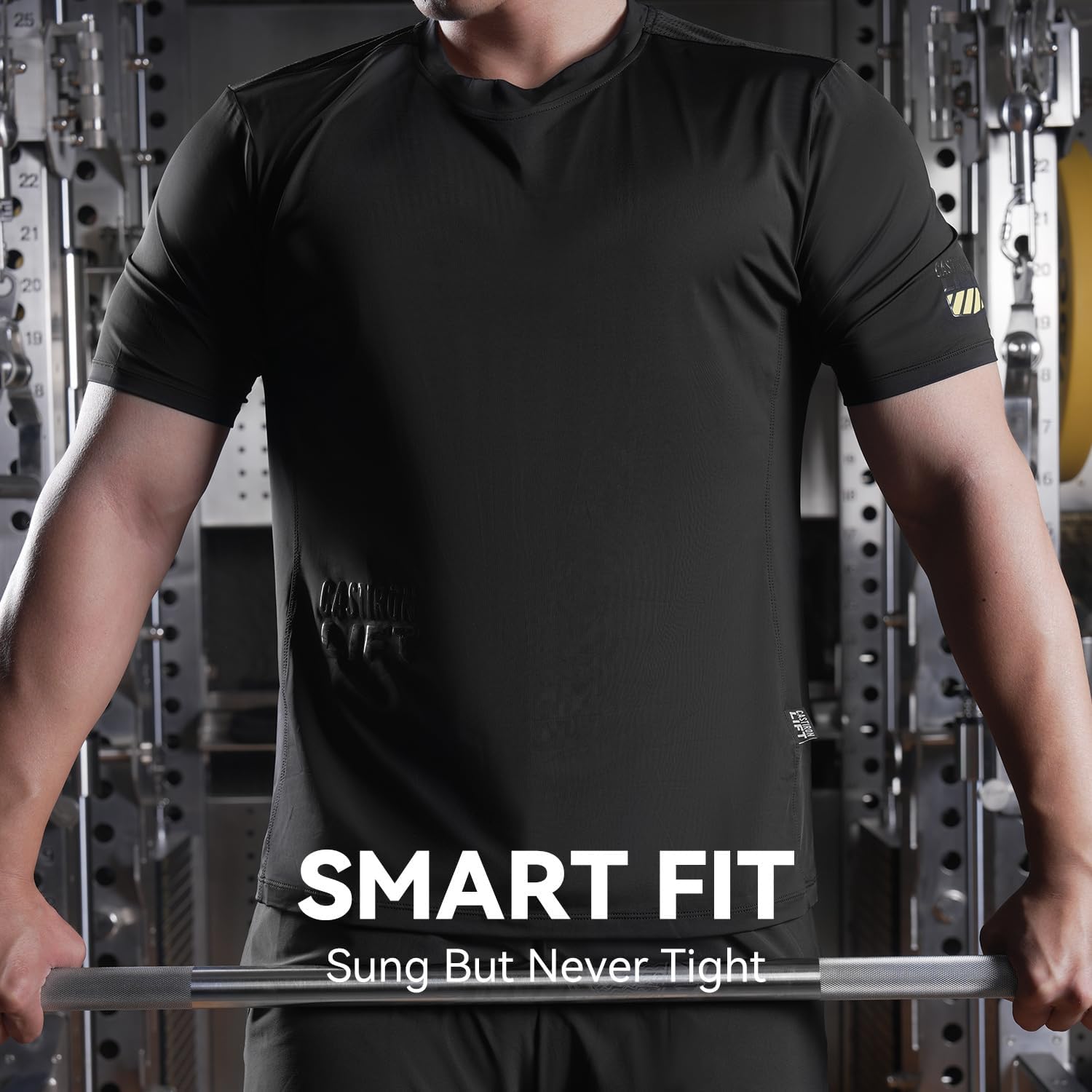 Gym Shirts Men,Professional Quick Dry Workout Shirts Men,Suitable for Bodybuilding ... - Image 3