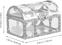 Vista 8 de Tratar 10 unids cajas de regalo de San Valentín Cofre del tesoro Cajas de dulces Contenedores de dulces Cajas de regalo de boda Cajas claras Cajas