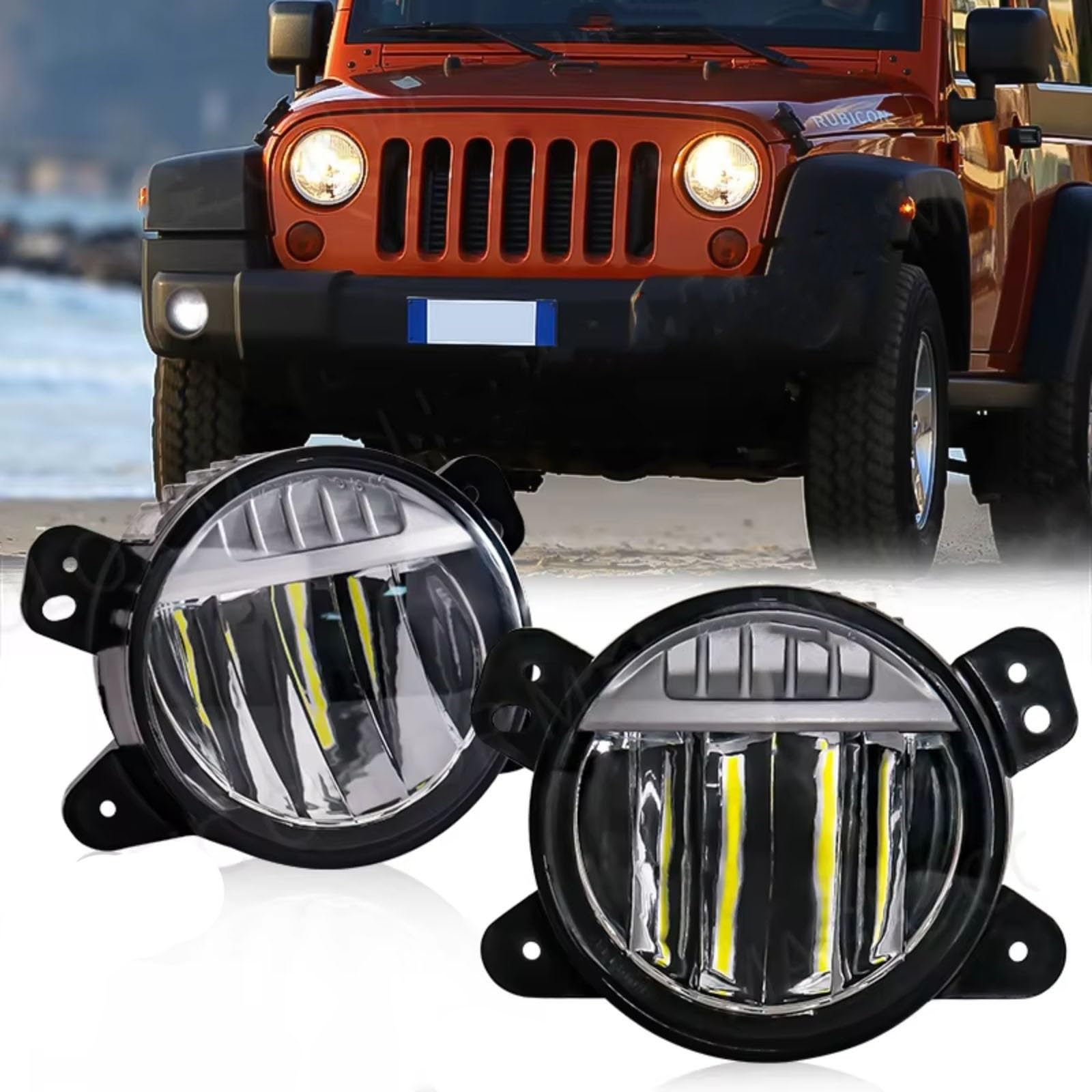Gruppo ottico Compatibile Con Chrysler Per PT Per Cruiser 2006~2010 Lampada Fendinebbia Luci Diurne Paraurti Anteriore Faro Bianco Luci Diurne Accessori Auto