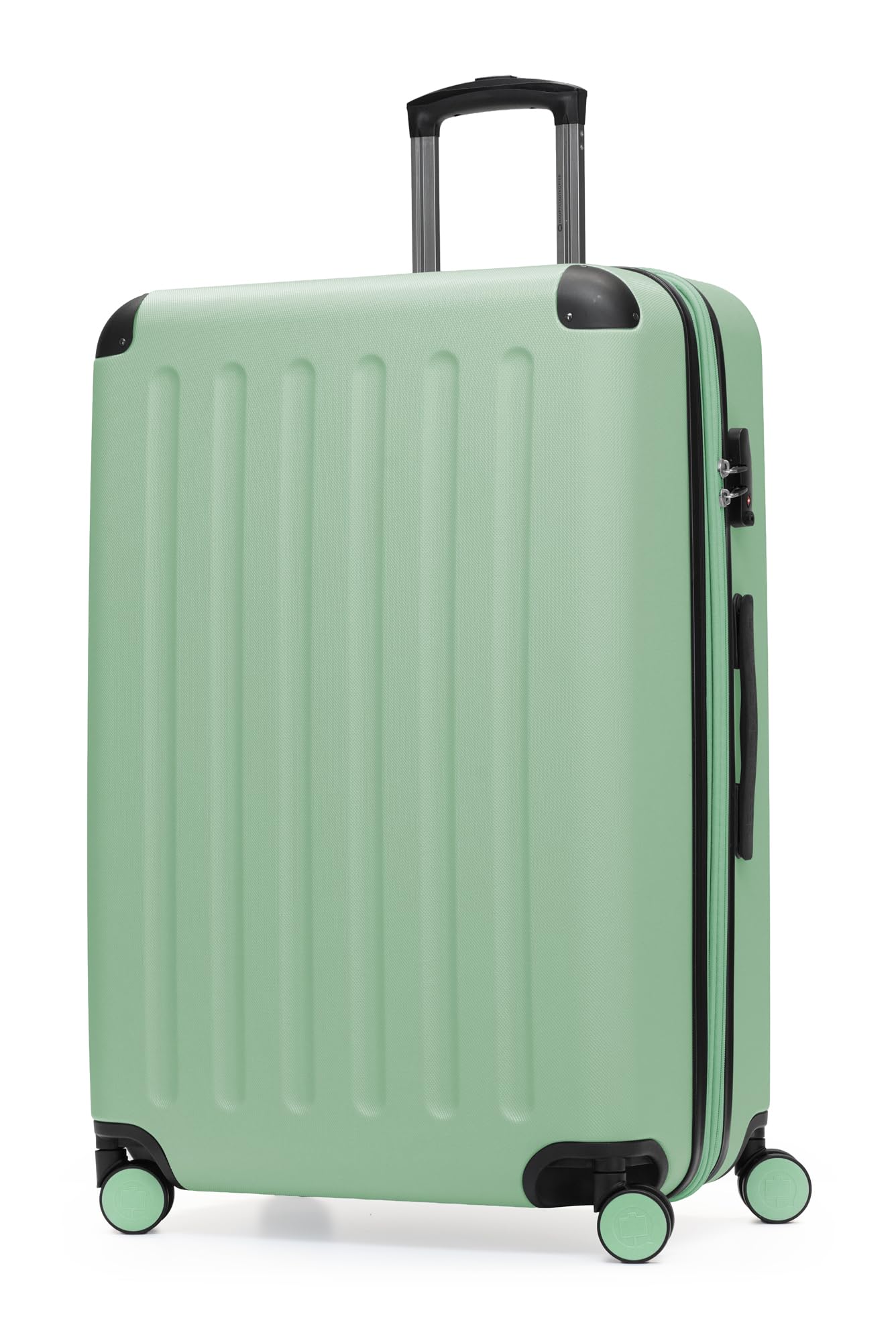 Hauptstadtkoffer Spree - Großer Hartschalen-Koffer, TSA, 4 Doppel-Rollen, Trolley, Rollkoffer, Reisekoffer, Volumenerweiterung, 75 cm, 119 Liter, Mint
