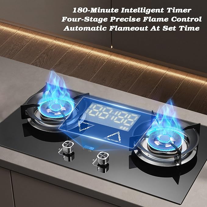 Estufa de Gas Portátil 2 Puestos 4.2kW con Protección de Apagado miniatura 4