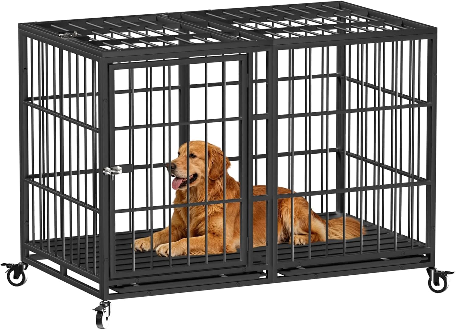 Snuowu 54 Inch Heavy Duty Dog Crate