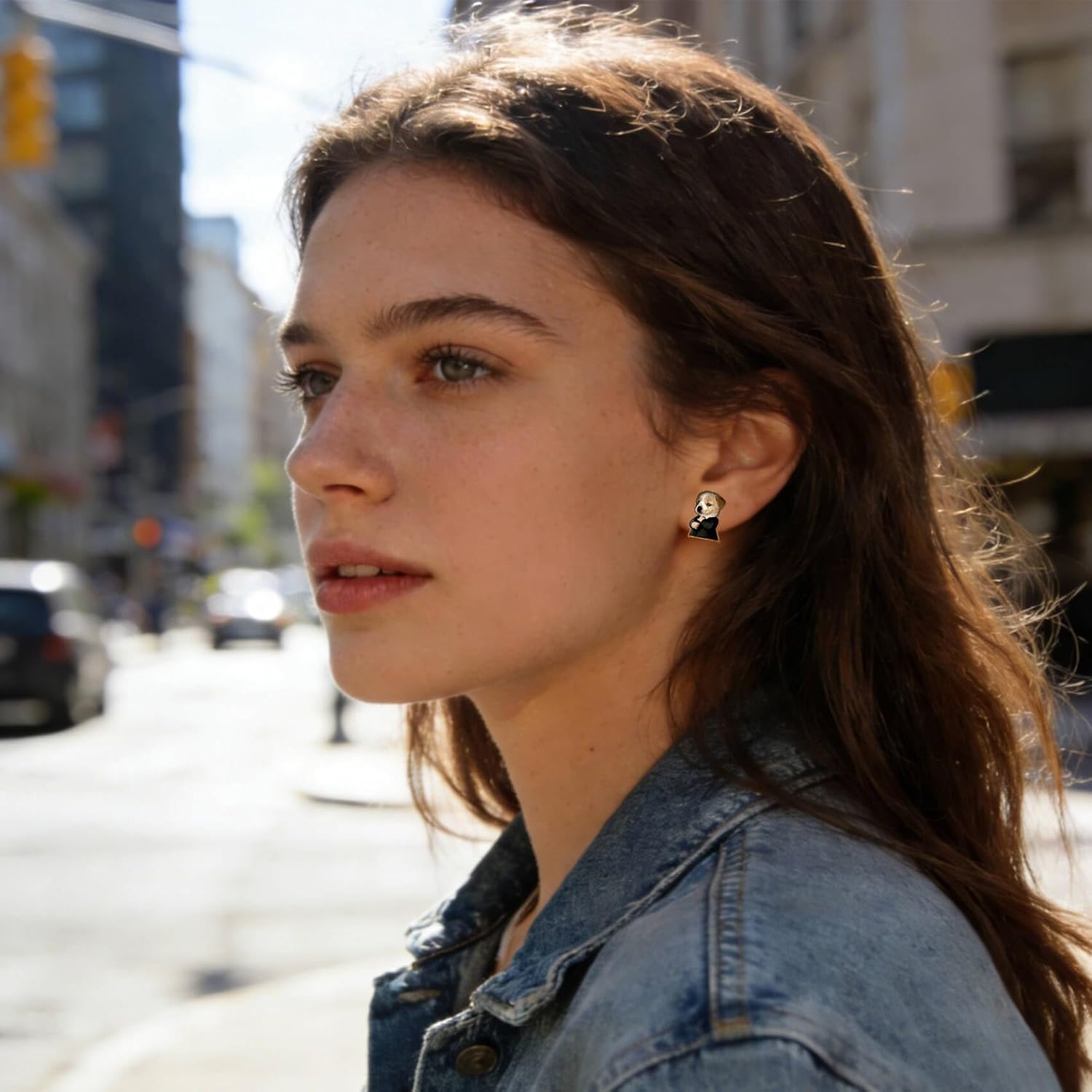 Earrings for Women Cute 3D Shaped Wood Stud Earring Fries Hypoallergenic Jewelry Funny Gifts Valentine's Day Birthday Gifts for Women,Mom,Her,Friends,Wife,Daughter,Sister - Image 7