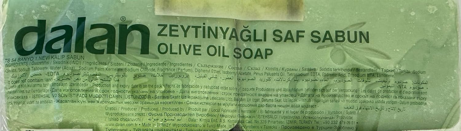 Dalan Olive Oil Soap 800g (200g x 4 Bars)