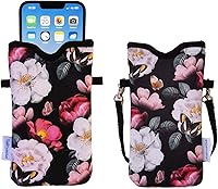 Vista 49 de Tainada Funda de neopreno para teléfono para hombres y mujeres con correa cruzada/cordón para el cuello para iPhone 17/16/15 Pro Max, Air, 16/15