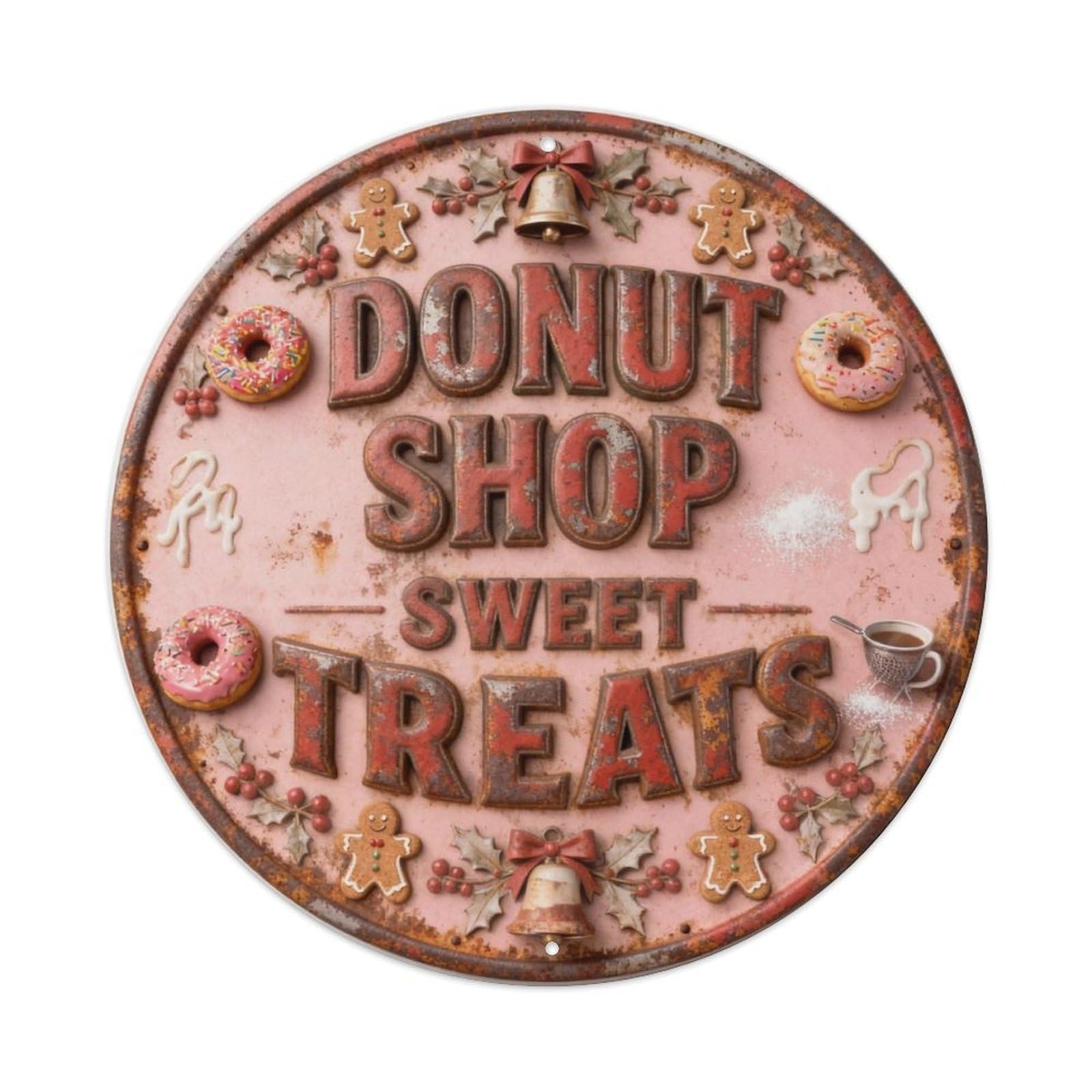 DONUT SHOP SWEET TREATS Metal Tin Sign Plaque