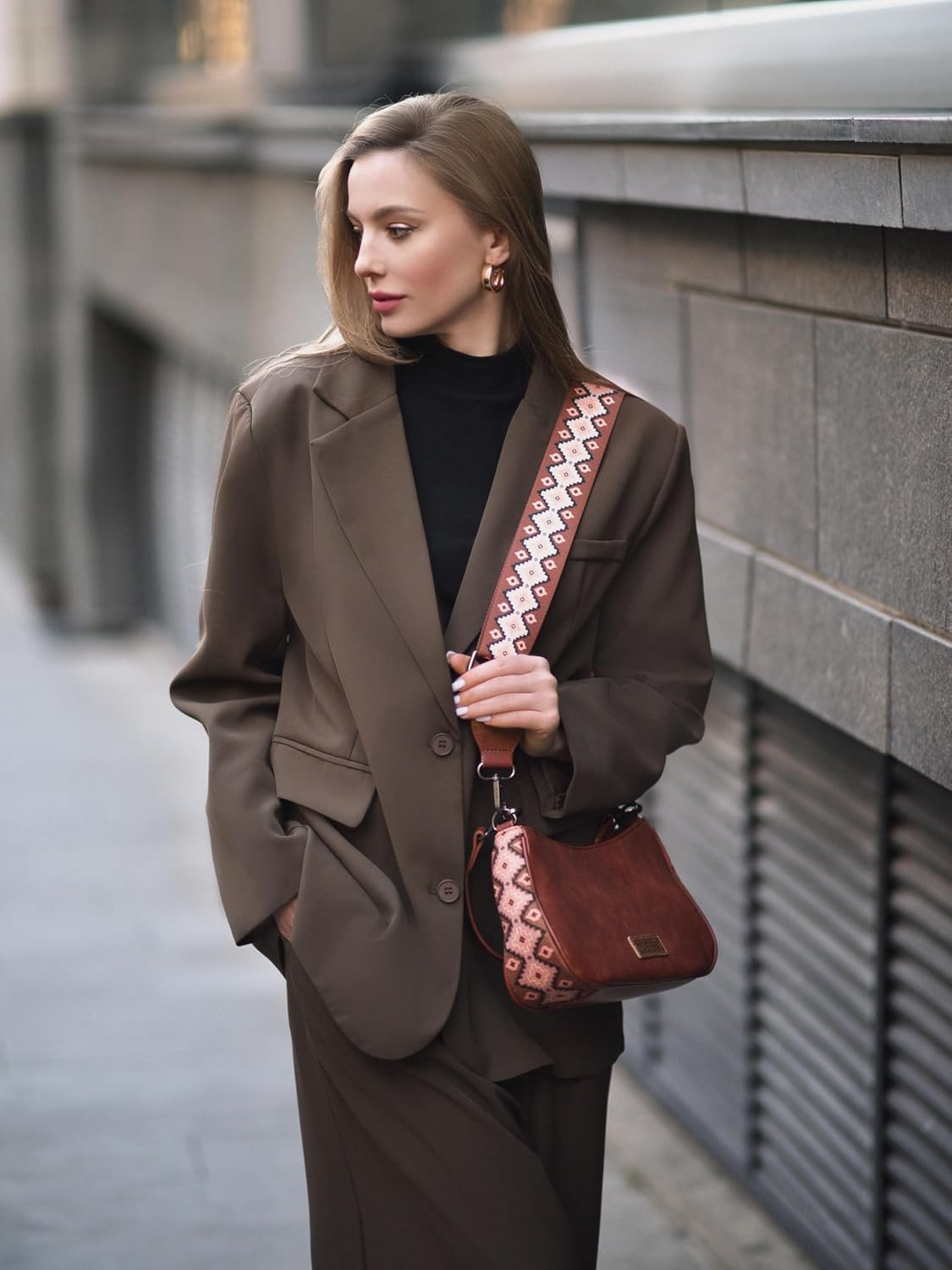 Wrangler Western Shoulder Bag for Women Small Purse Aztec Hobo Bag HandBag with Detachable Strap - Image 2