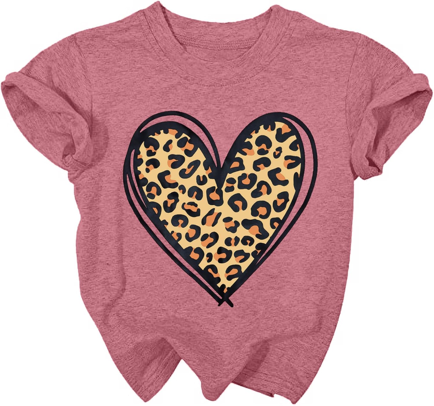 LAZYCHILD Kids Valentine Shirt Girls Valentines Day Shirts Heart Graphic Long Sleeve Striped Tee Tops 5-14 Years - Image 4
