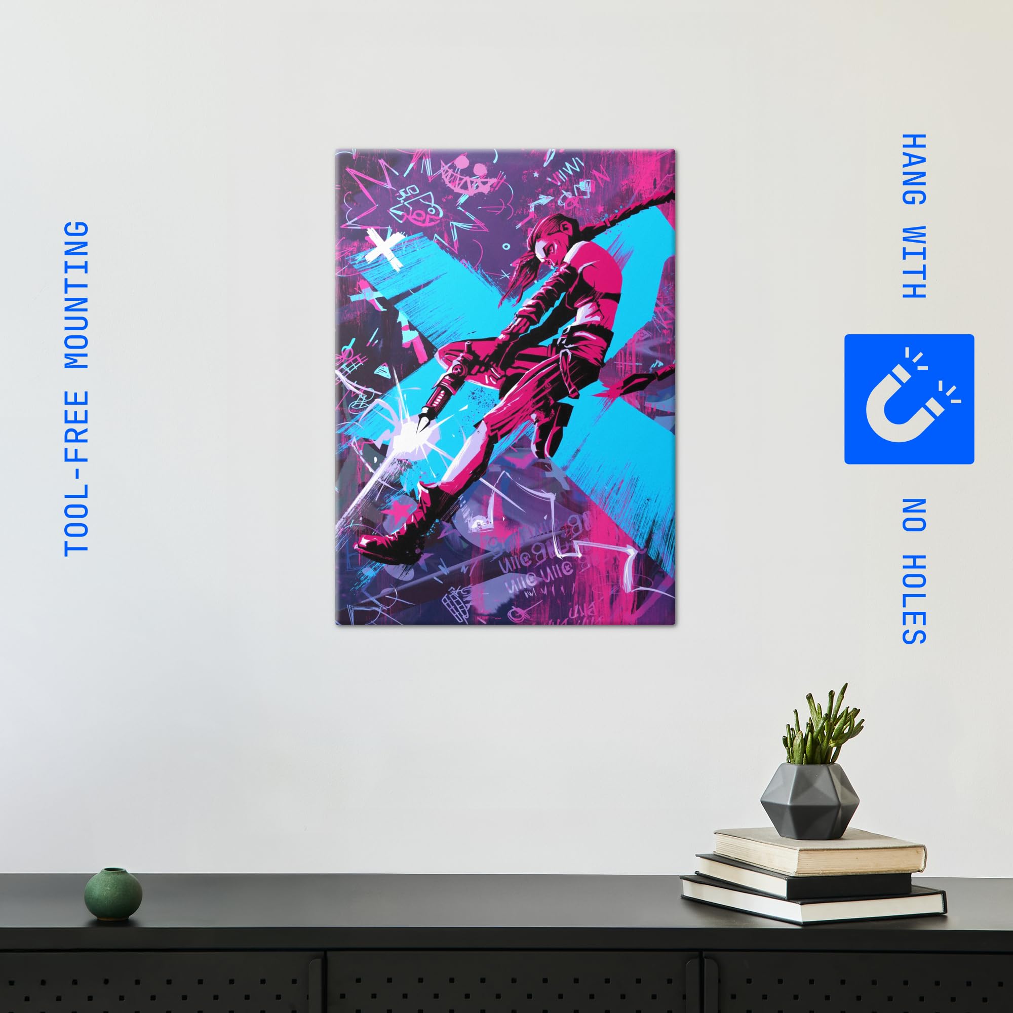 Displate Metallposter Arcane: Chaos in Color Wanddeko Poster für Schlafzimmer Magnetische Befestigung 32 x 45 cm