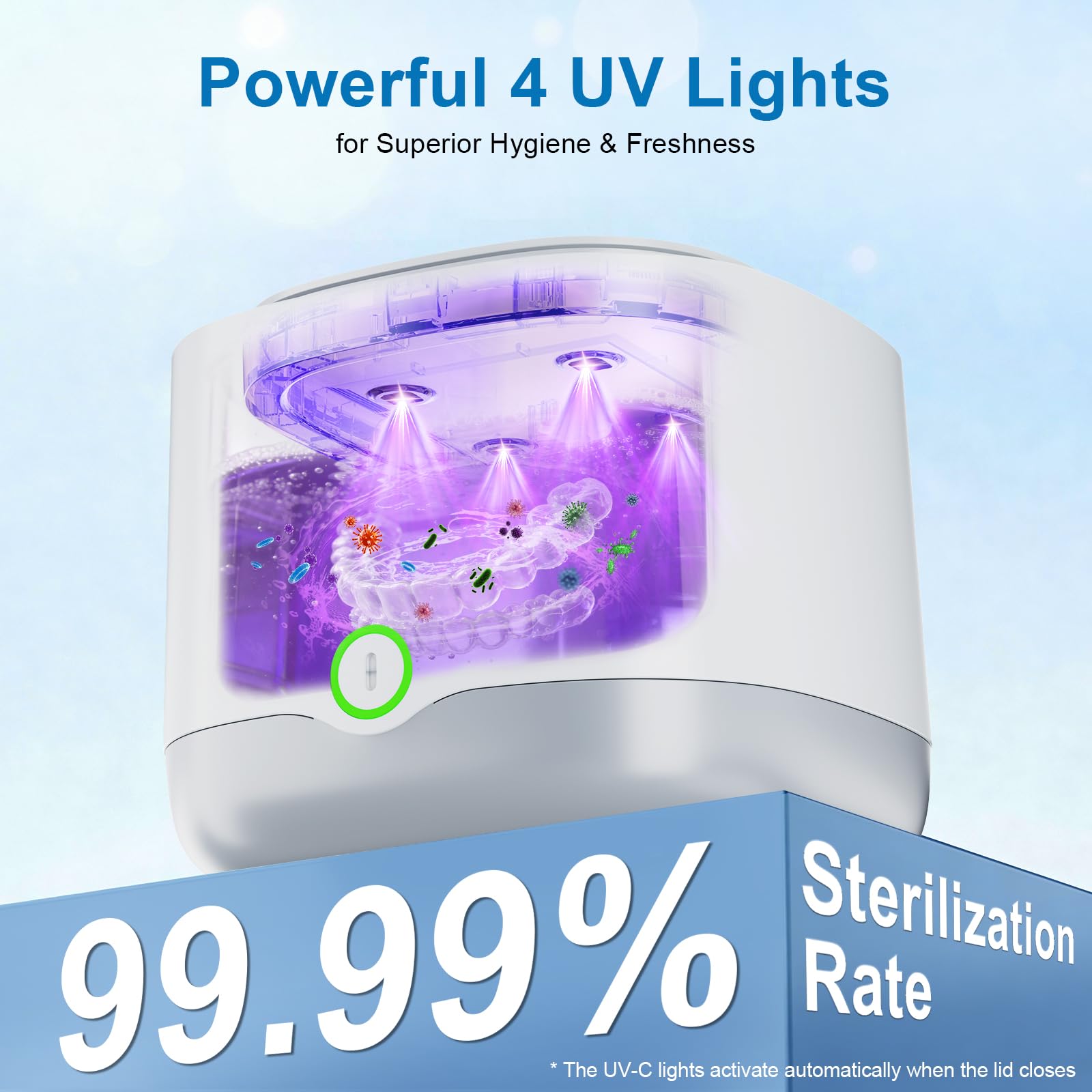 FSA HSA Eligible;Ultrasonic&UV Retainer Cleaner Machine,wire -6 FSA HSA Eligible;Ultrasonic&UV Retainer Cleaner Machine,wire -6