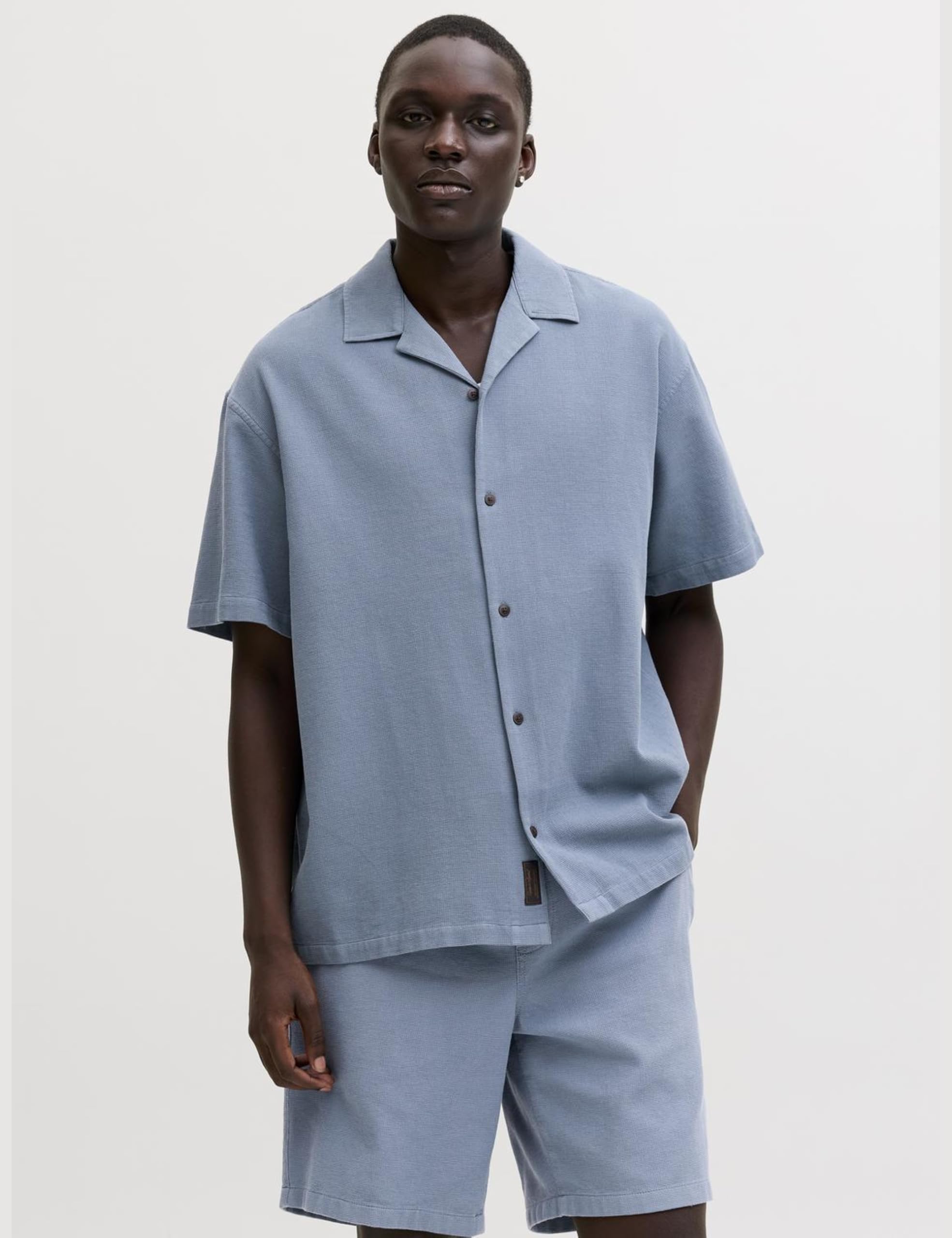 Jack & Jones Herren Jjglobal Waffle Resort Shirt Ss Set Mp Jjglobal Waffle Resort Shirt Ss Set Mp (2er Pack)