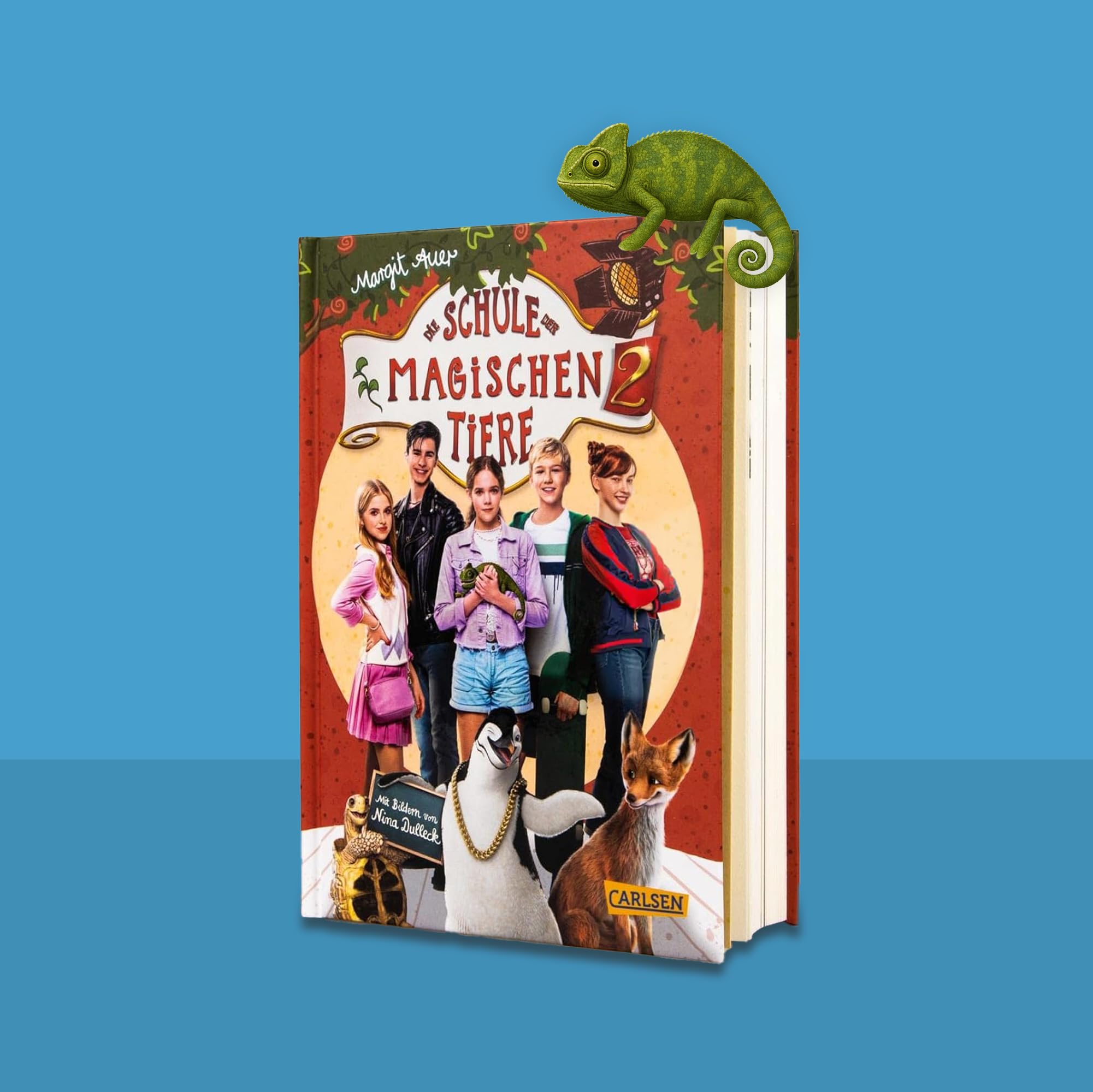 Margit Auer – Die Schule der magischen Tiere Bücher-Set Band 1-4 – Die offiziellen Bücher zu den beliebten Kinofilmen – Kinderbuch Bestseller – Abenteuer und Freundschaft – mit exklusivem Lesezeichen