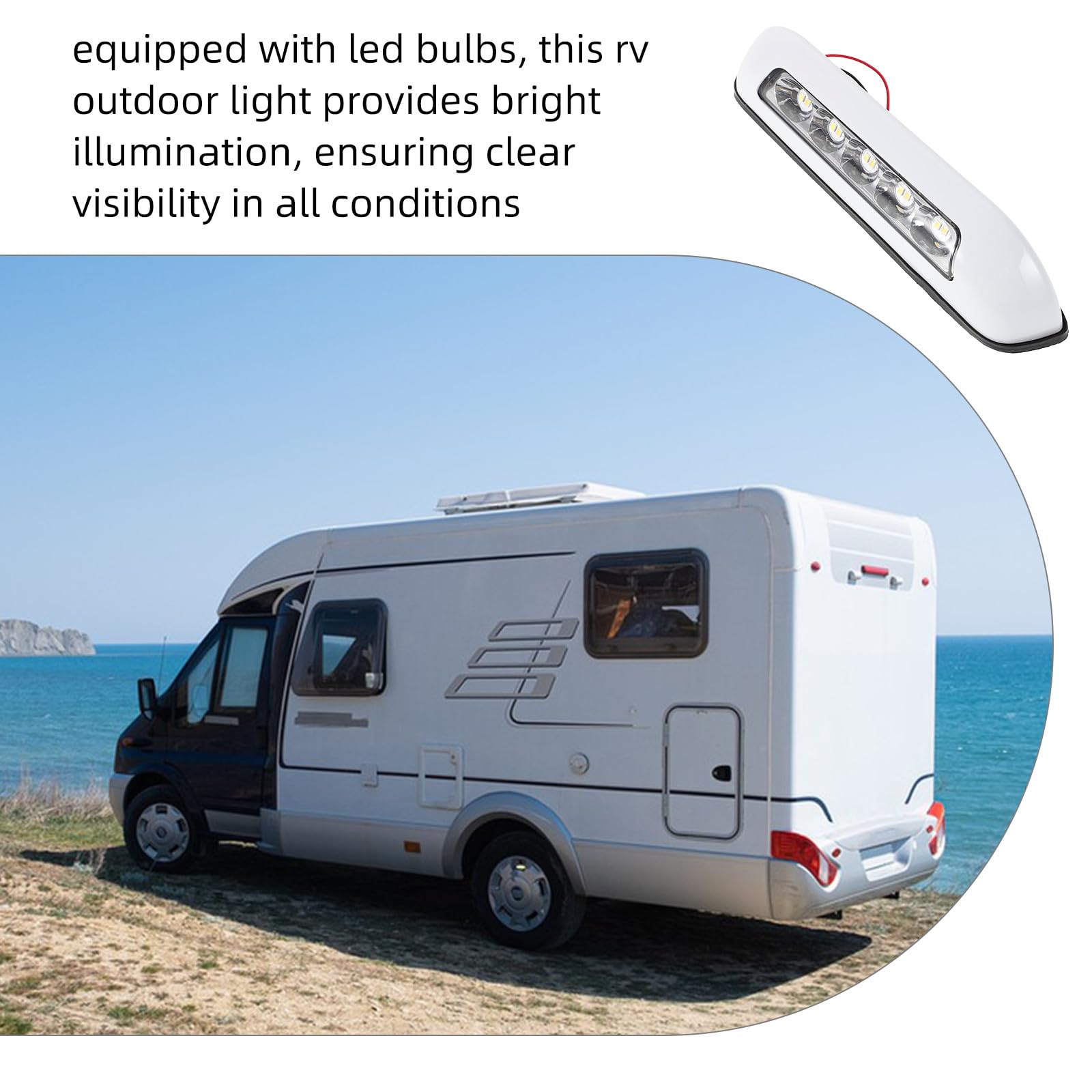 LABRIMP Lampada LED Fiamma Camper per Esterni ad Alta Luminosità, per Illuminazione Veranda RV e Tende da Sole