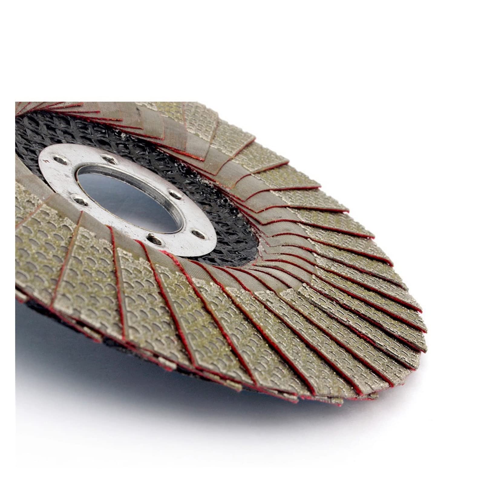 Mola a tazza diamantata, 5 pollici 1pc 60/100/200/400 Grana Mole 125 millimetri Flap Levigatura Disco Abrasivo for Smerigliatrice Angolare diamante Levigatura Pad,per smerigliatrice angolare(60)