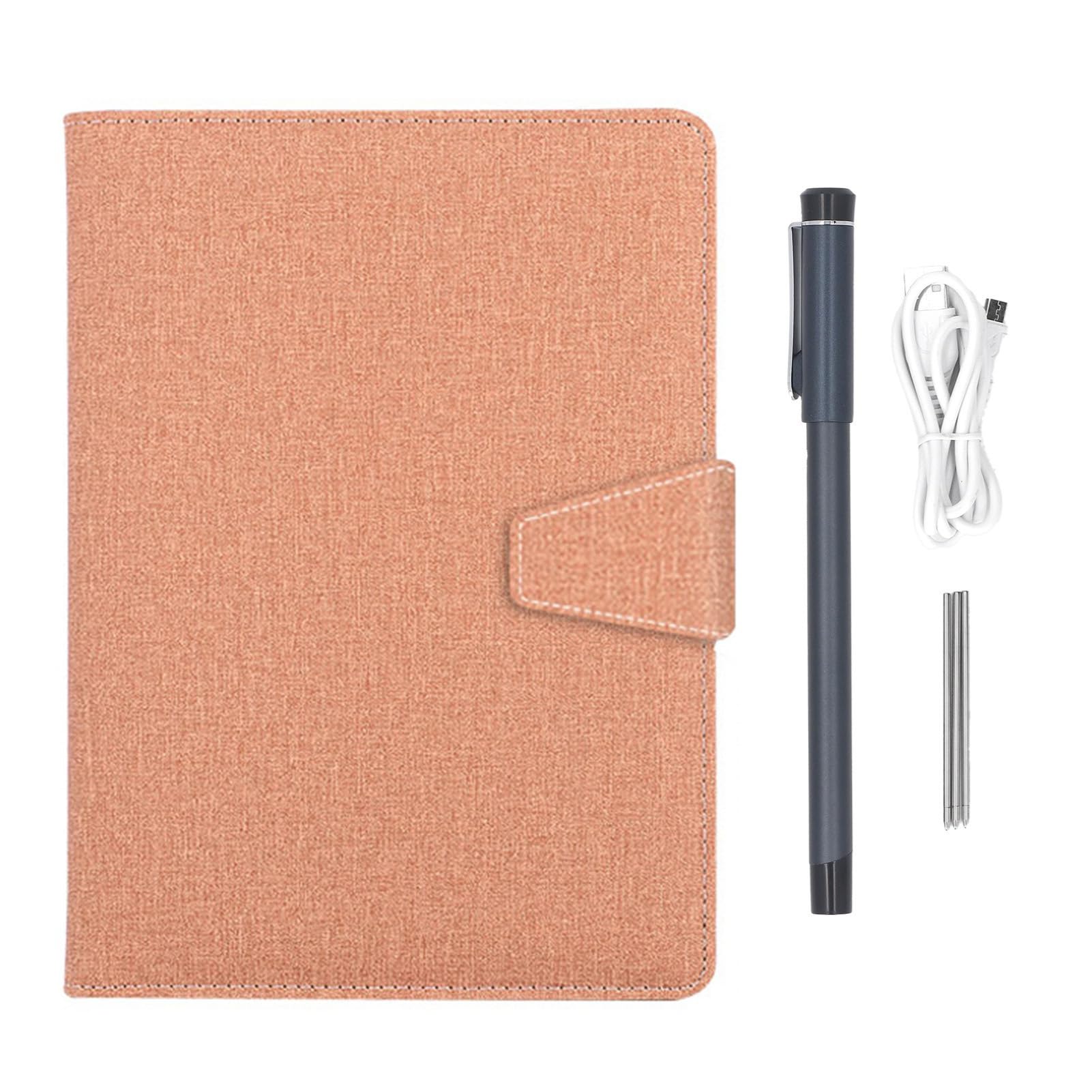 lyrlody Digitales Notizbuch mit Smart Pen PU-Aluminiumlegierung Smart Pen und Notebook Bluetooth 5.0 OCR Echtzeitsynchronisierung Offline-Speicher für Studentenbesprechungen Zeichnen (BROWN)
