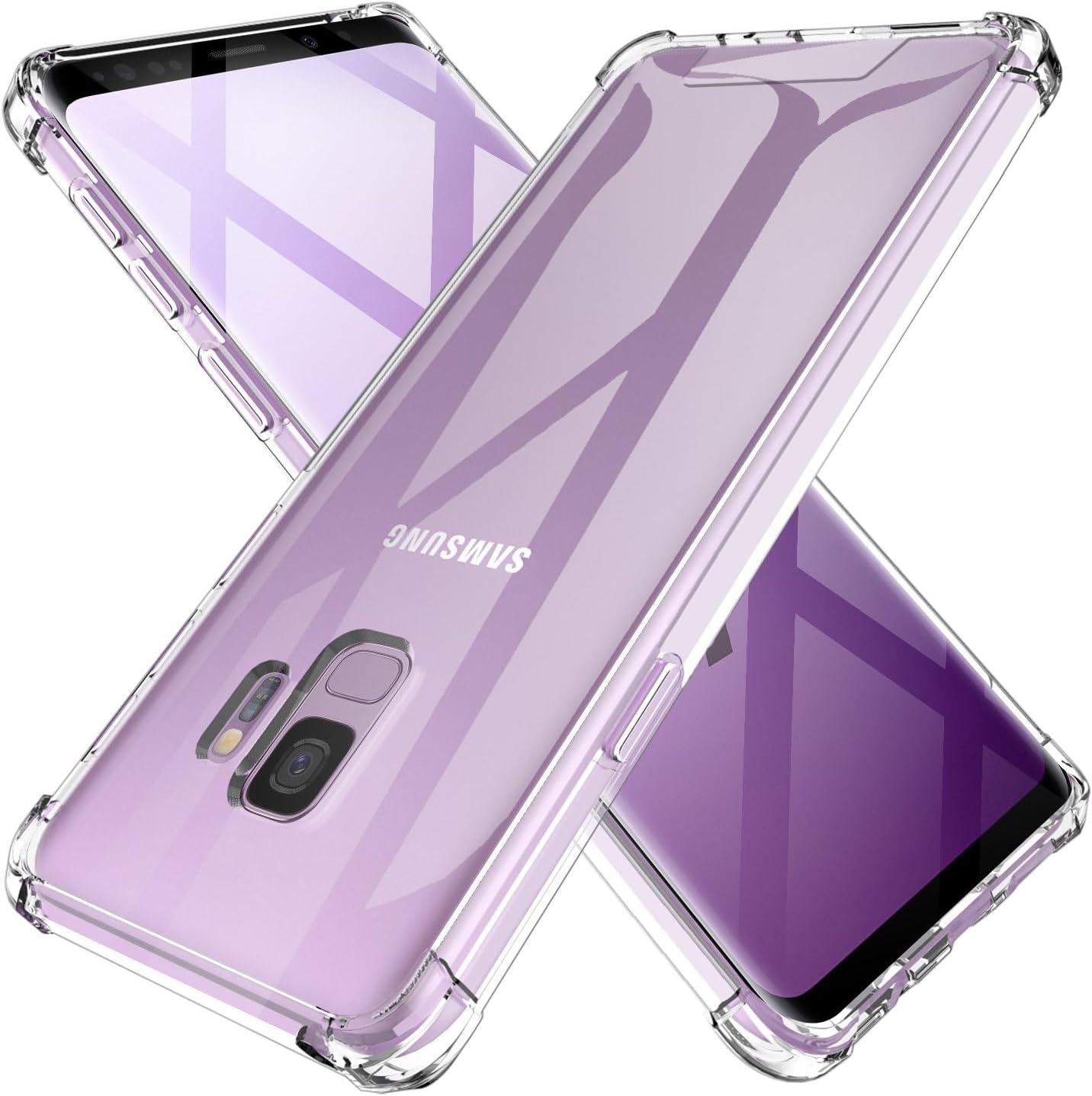 KIOMY Galaxy S9 Case Crystal Clear Shockproof Bumper Protective Case for Samsung Galaxy S9 Transparent Pure TPU Slim Fit Flexible Cell Phone Back Covers
