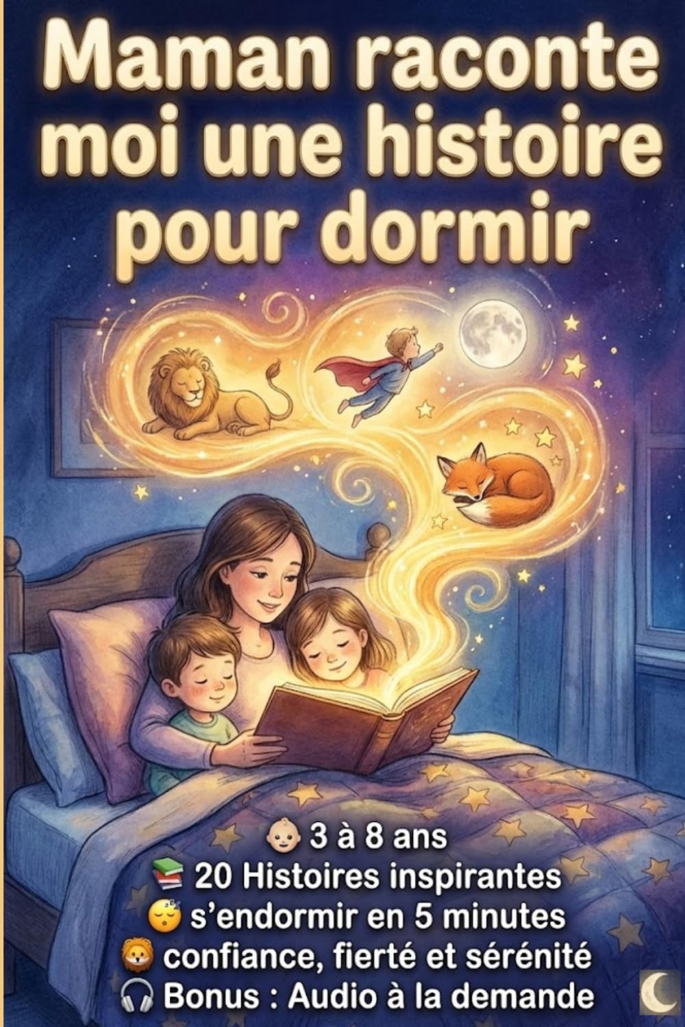 Maman raconte moi une histoire pour dormir: Livre pour enfant de 3 à 8 ans avec 20 histoires inspirantes pour s'endormir en 5 minutes avec confiance, fierté et sérénité. Bonus : Audio à la demande