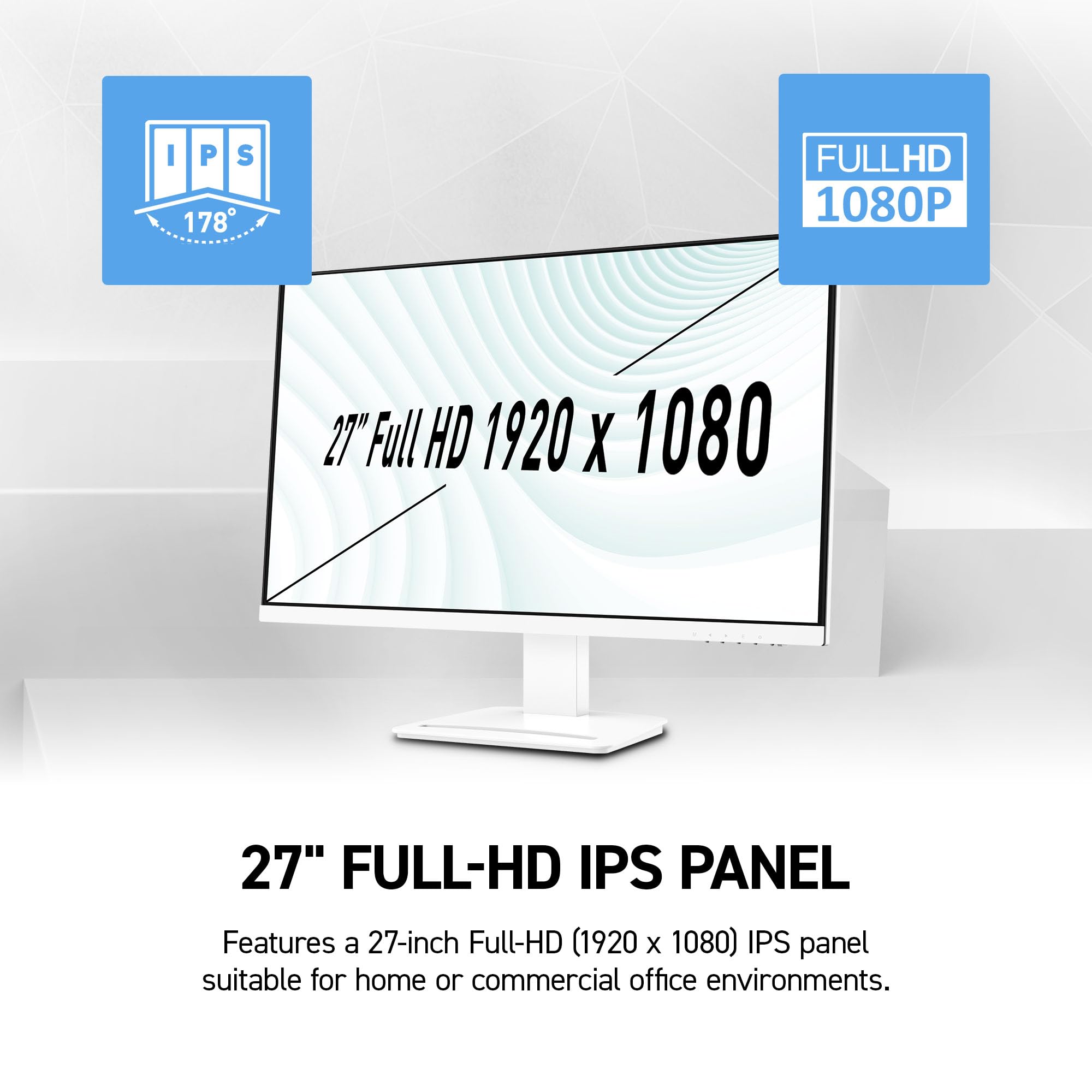 MSI PRO MP273W E14A 27-inch IPS 1920 x 1080 (FHD) Gaming Office