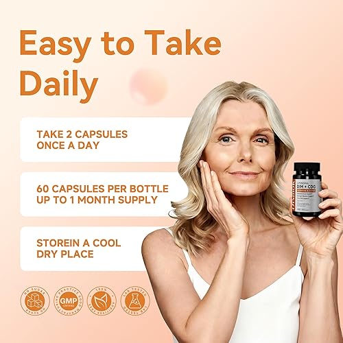 Miniatura 5 de Suplemento DIM de 400 mg Complejo avanzado liposomal multiacción para el equilibrio de estrógenos en mujeres y hombres Apoya el acné hormonal, el