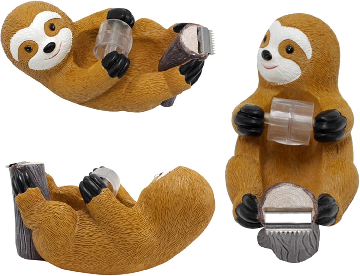 Tape Holder, Cute Office Desk Tape Dispenser, Funny Animal Office Supplies for Desk Accessories Office and Home (Sloth)