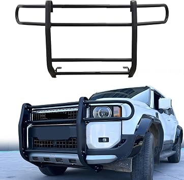 Black Steel Front Bumper Protector Bull Bar Guard Fits for Toyota Prado LC250