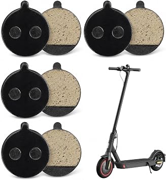 8Pcs Brake Pads for Gotrax GXL V2, Semi-Metallic Low Noise Electric Scooter | Semi-metallic & resin hybrid, low noise, stable braking, wear resistant, fits GXL V2/Apex/XR Ultra