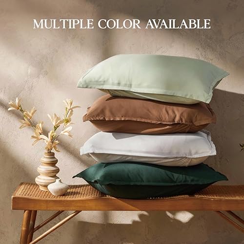 Miniatura 8 de Andency - Juego de edredón tamaño Queen de color verde esmeralda oscuro, 3 piezas, juego de ropa de cama de color verde cazador forestal, juego de