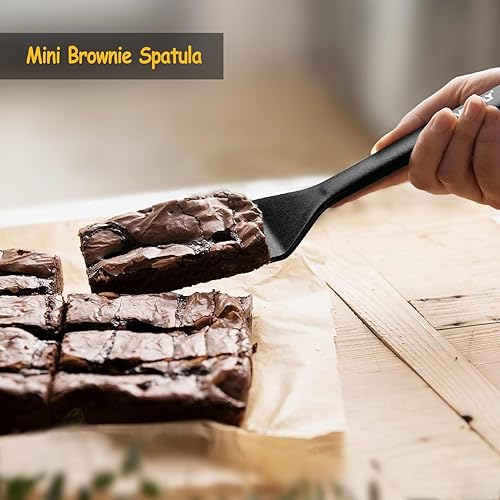 Miniatura 8 de Juego de espátulas de silicona, espátula de silicona resistente al calor de 600 F para cocinar, utensilios de cocina antiadherentes y antiarañazos