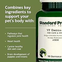 Vista 4 de Standard Process Inc. VF Omega-3 for Pets - Dietary Supplement with Omega-3 Fatty Acids - Support Bone Growth, Immune Health, Heart Health - Fish