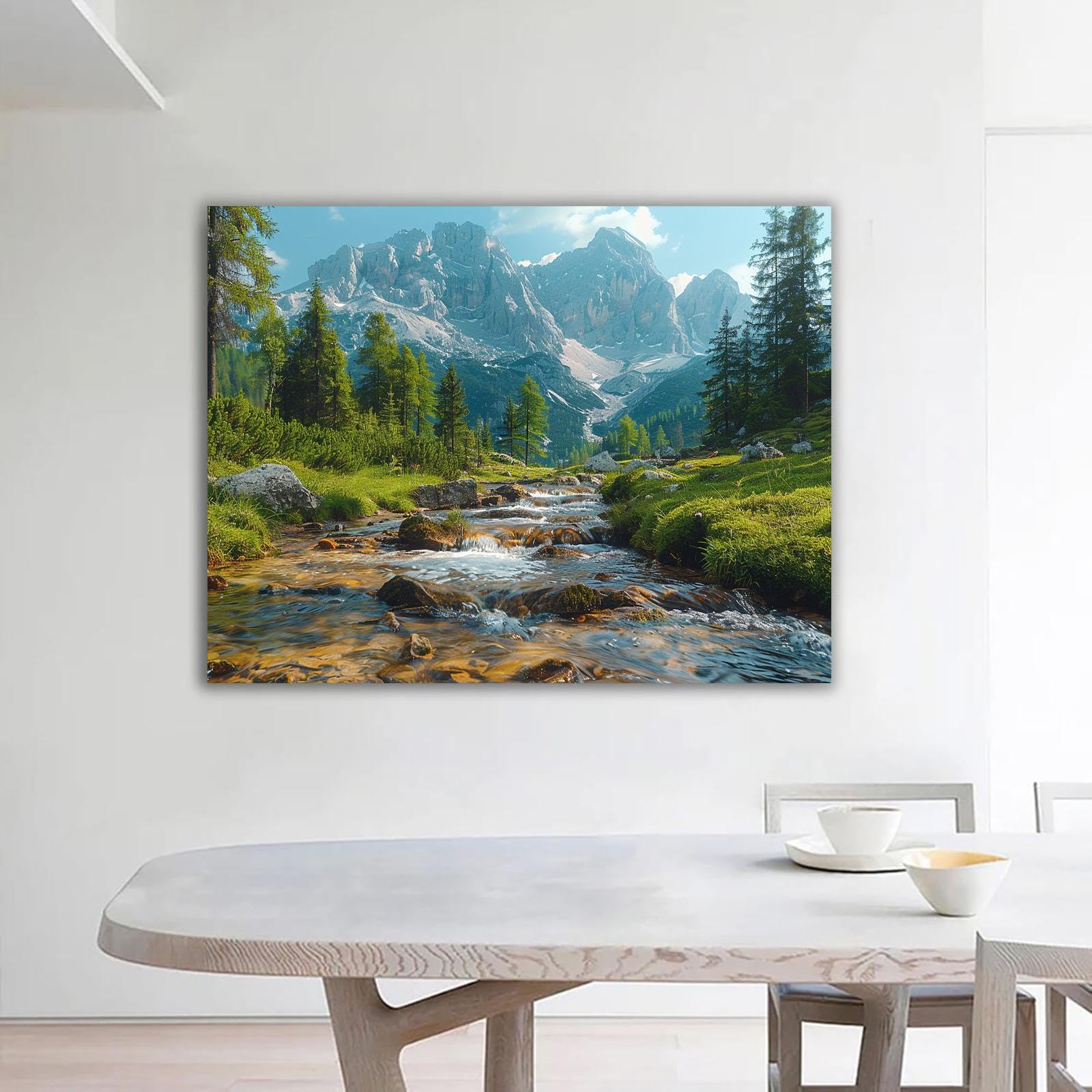 インテリア 絵画セット 光沢キャンバス 3点 3枚セットグレーピンクキャンバス壁掛けアート/絵 (キャンバス