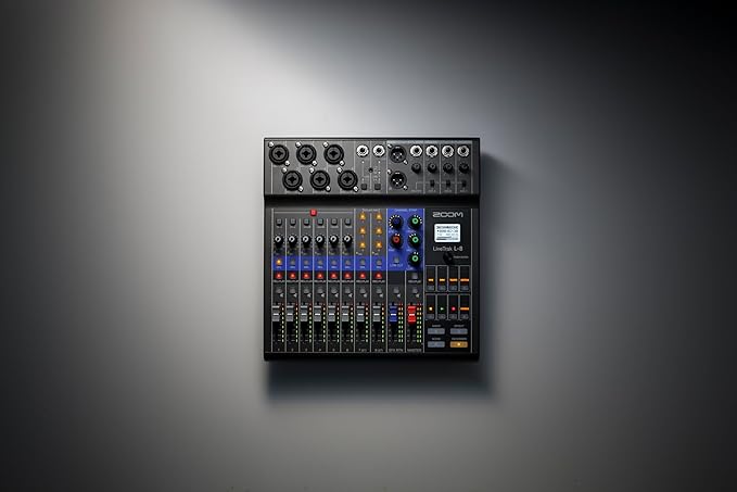 Zoom livetrak L-8 makes it easier than ever to mix, monitor and record professional-sounding podcasts and music performances in one portable, affordable package.