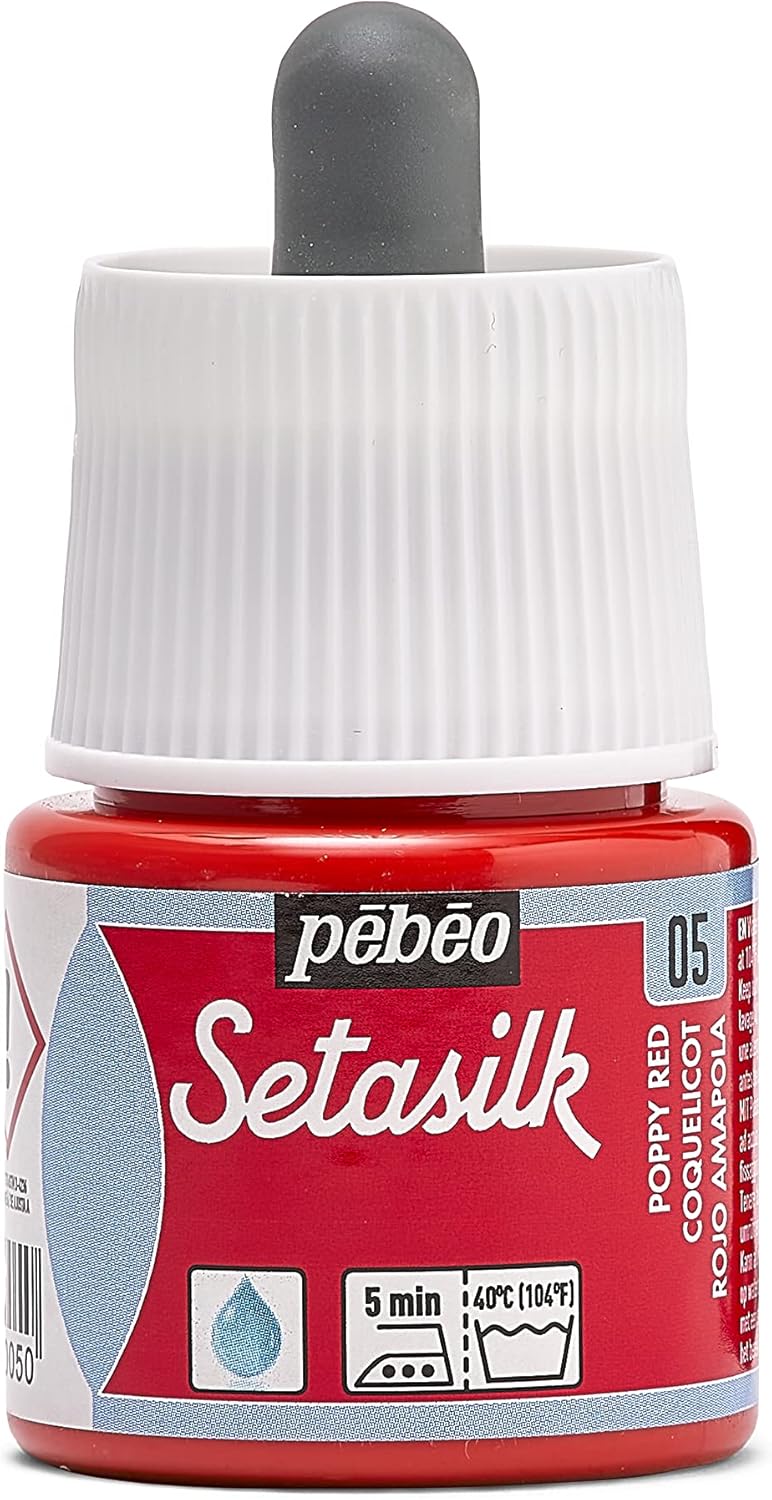 Pebeo Setasilk Silk Painting 45-Milliliter Bottle, Navy Blue