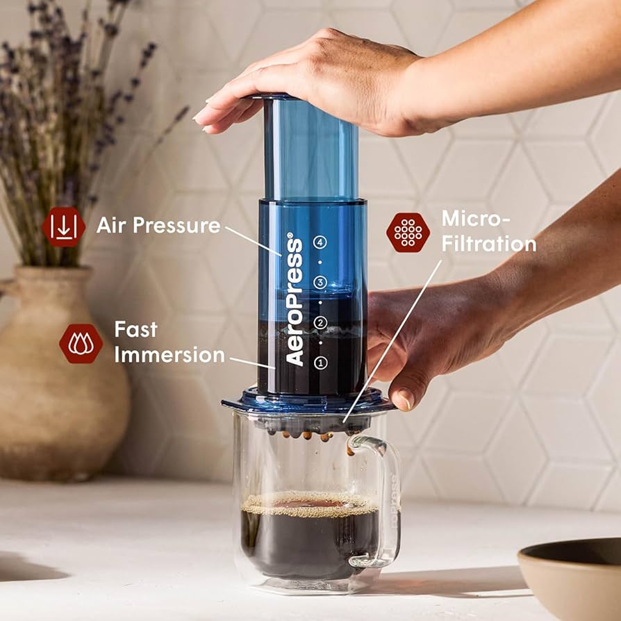 Y*K様 新品エアロプレスコーヒーメーカー　クリア日本未発売クリアブルー器具ドリ 楽天市場】AeroPress Coffee Maker Clearエアロプレス コーヒー