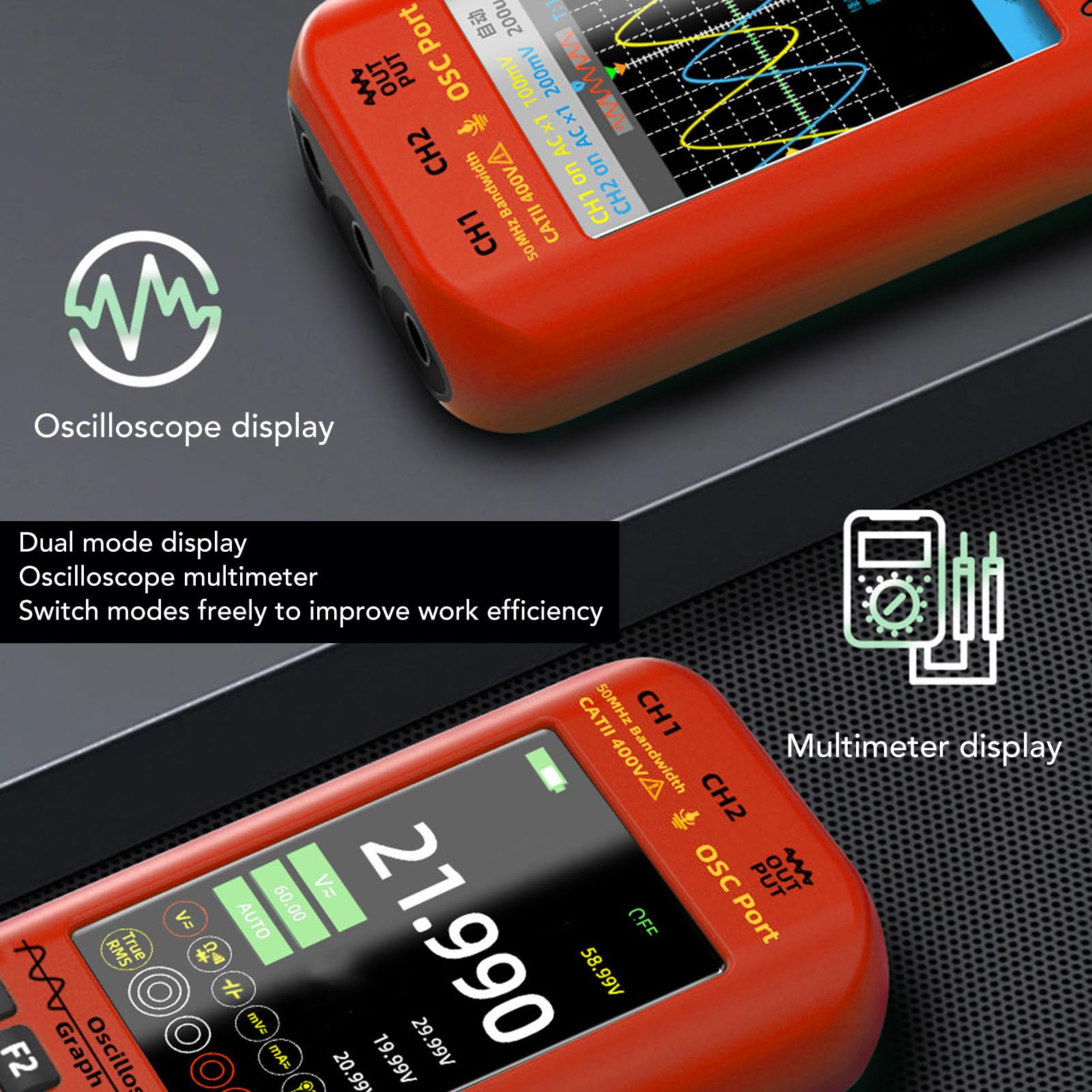 1pc new Oscilloscope probe Q9 head (BNC male) to alligator clip cable Audio cable Red (White 1.5 meters in length)