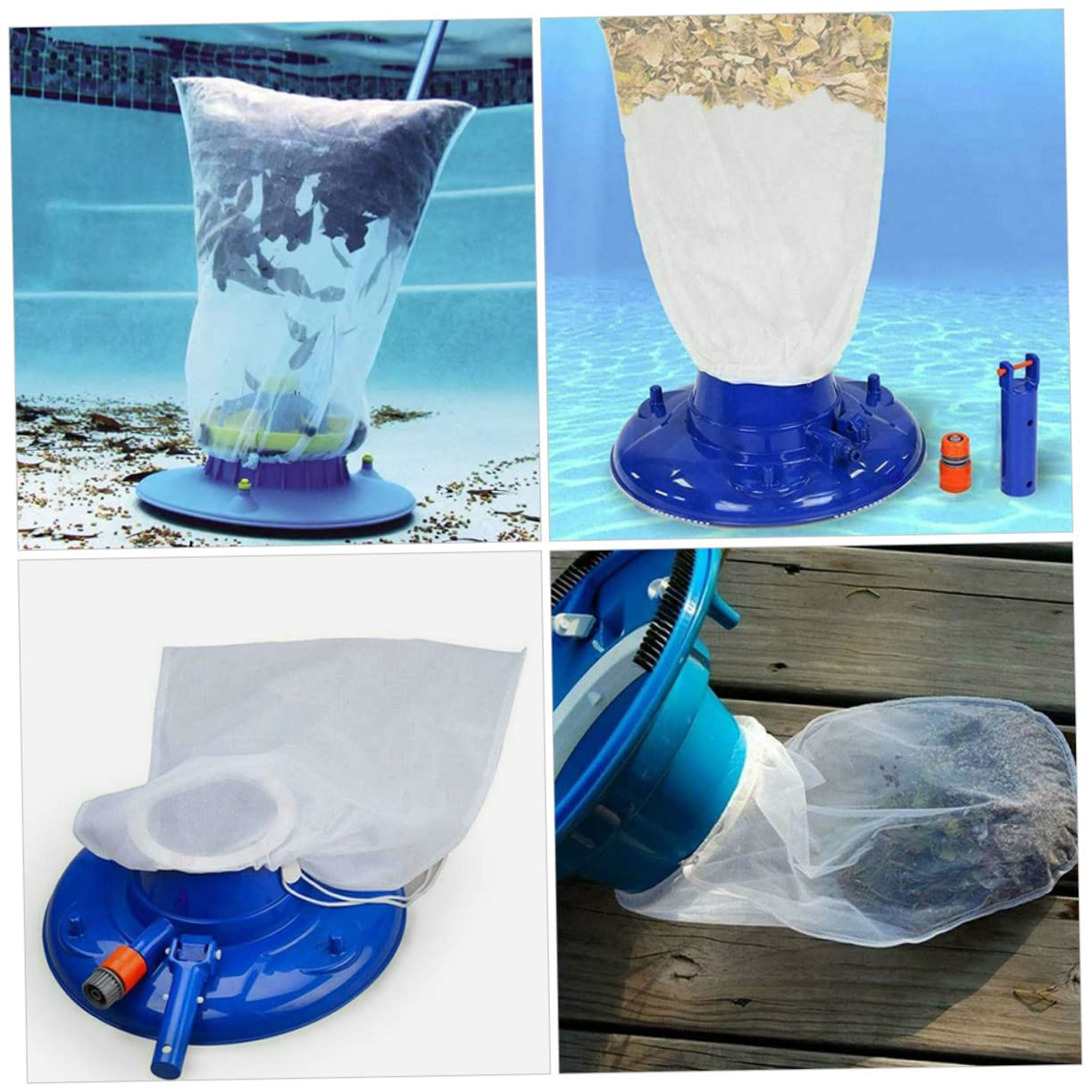 POPETPOP 3 Series Bolsa De Nailon para Filtro De Piscina Bolsa De Malla Fina para Kit De Bomba De Filtro De Piscina Accesorios para Piscina Bolsa De Filtro 2 Piezas x 3