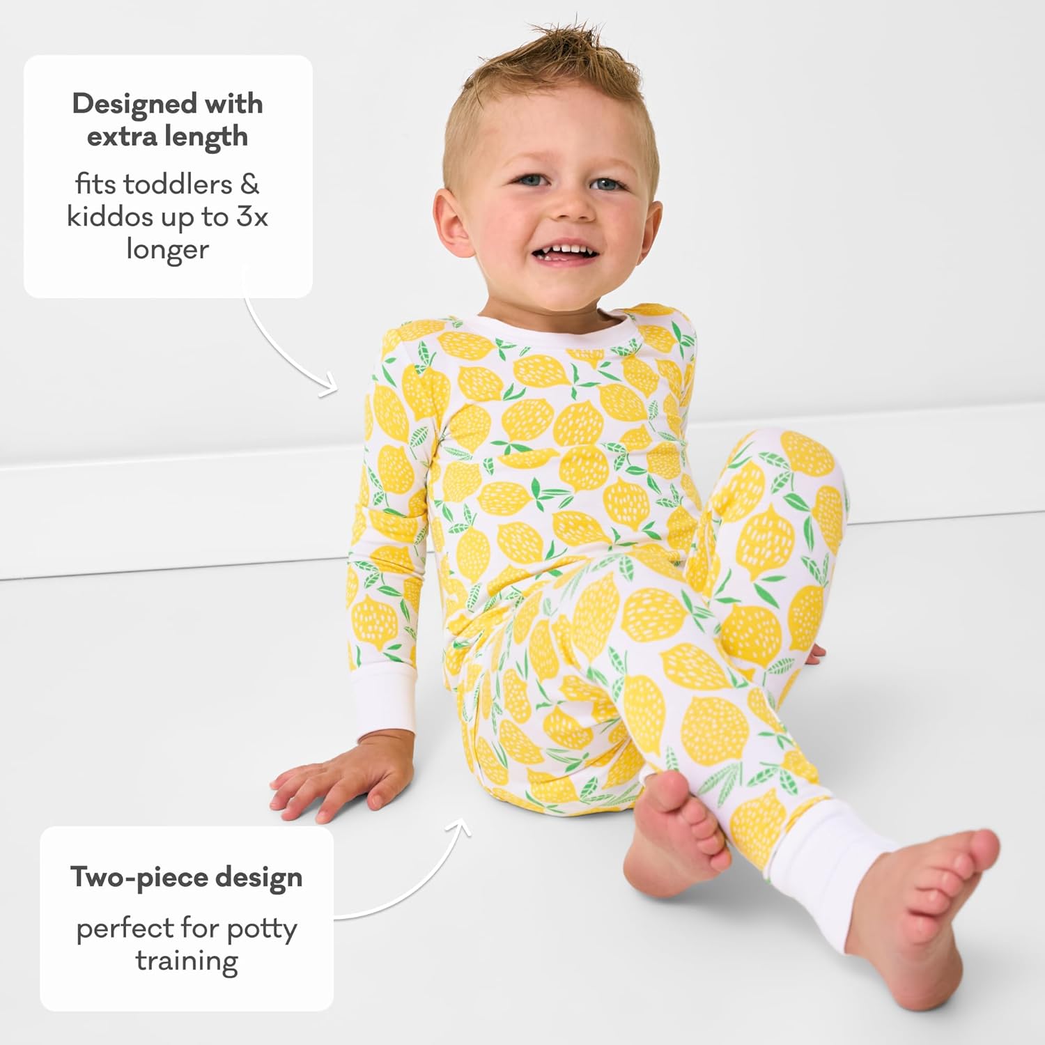 Little Sleepies Two-Piece Pajama Set for Boys & Girls, Soft Viscose from Bamboo Toddler Pajamas for Kids, Family Matching PJs - Image 6
