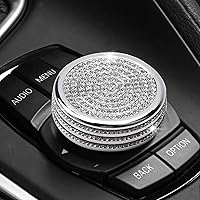Vista 8 de MICROCK Accesorios Brillantes para BMW 1 2 3 5 7 Series X1 X3 X5 X6 Media iDrive Cubierta de Perilla del Botón Interruptor de Control Botón