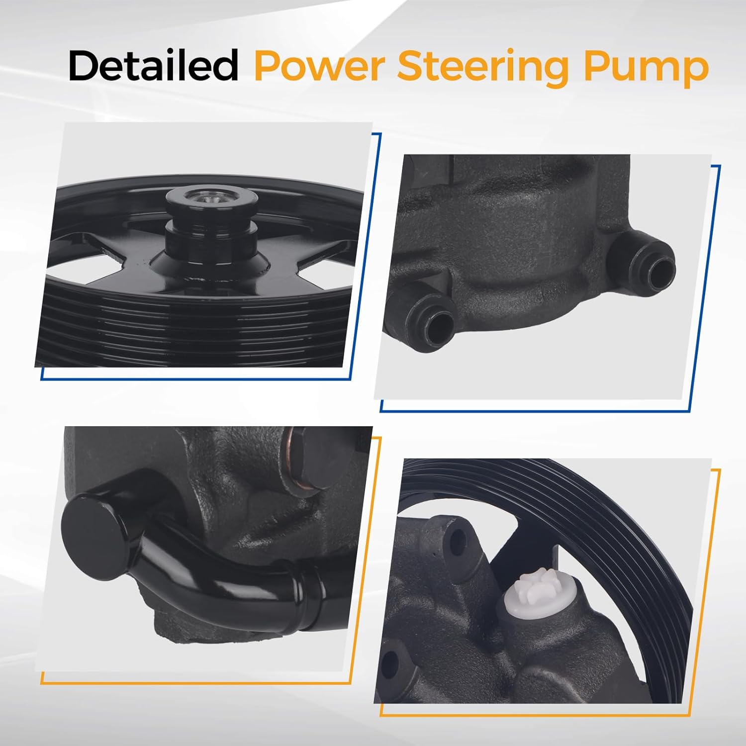 PAROD Power Steering Pump w/Pulley Fit for 2009-2009 Ford F-150, Lobo Replace for 9L3Z3A674B